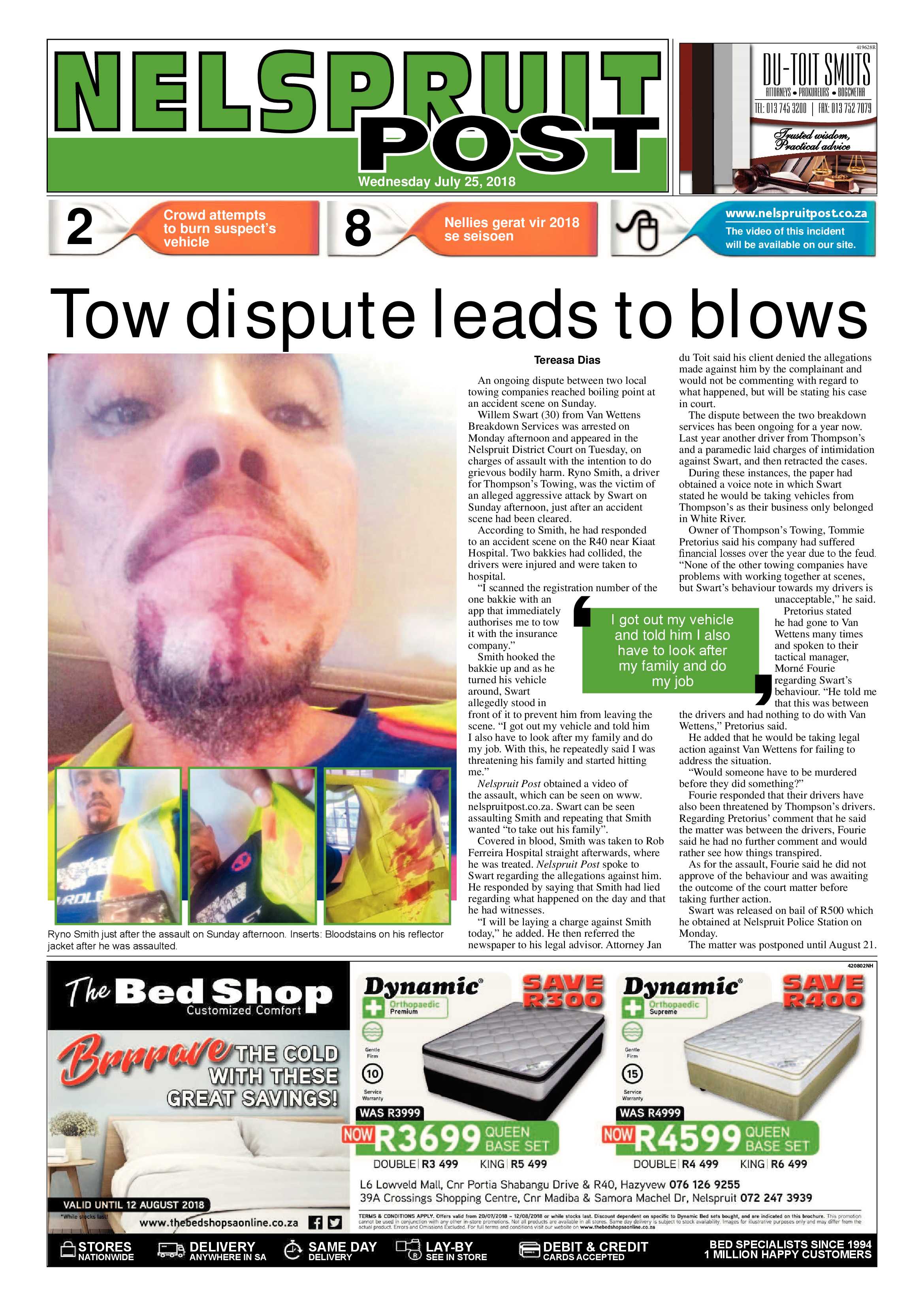 Nelspruit Post 25 July 2018 page 1