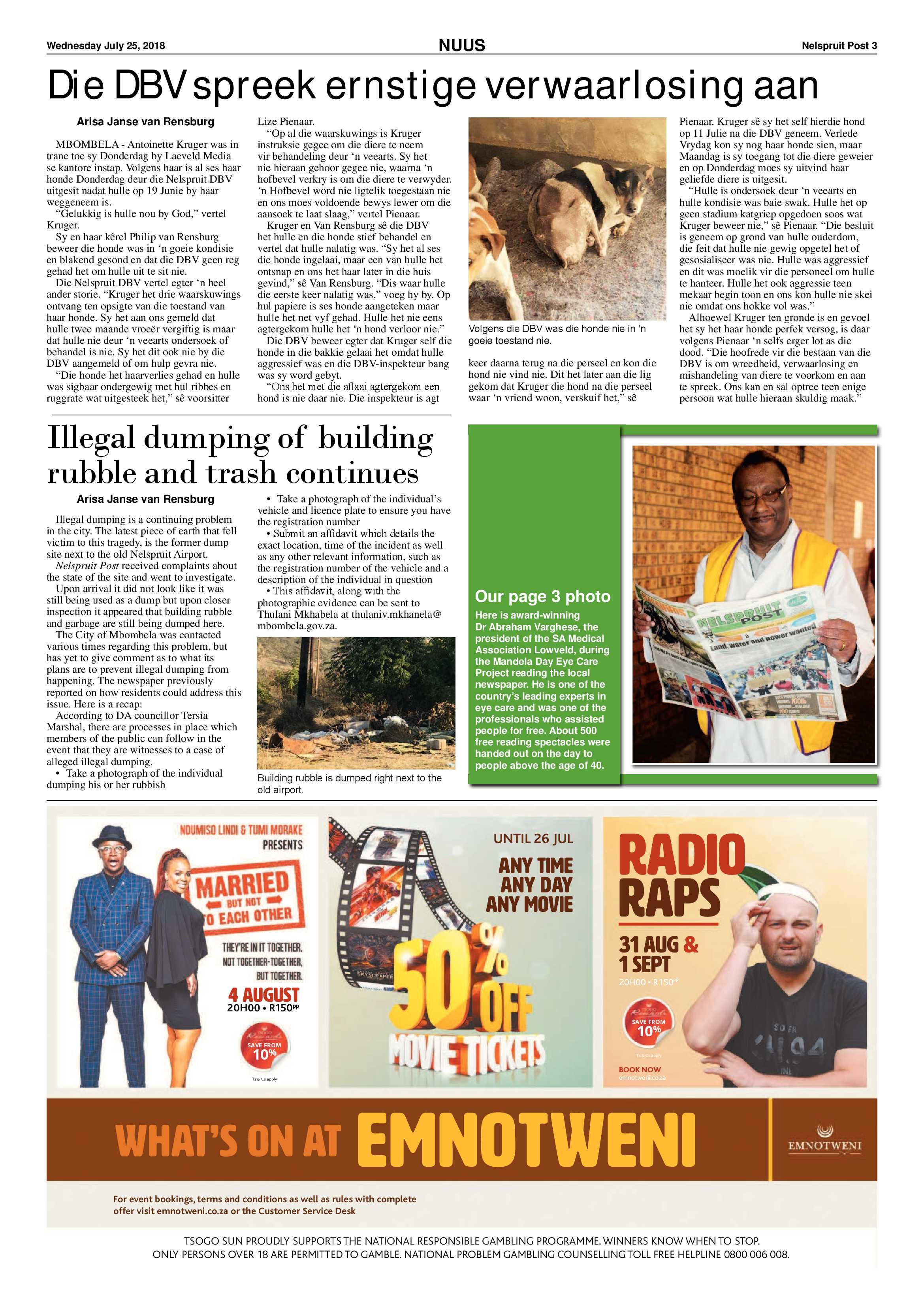 Nelspruit Post 25 July 2018 page 3