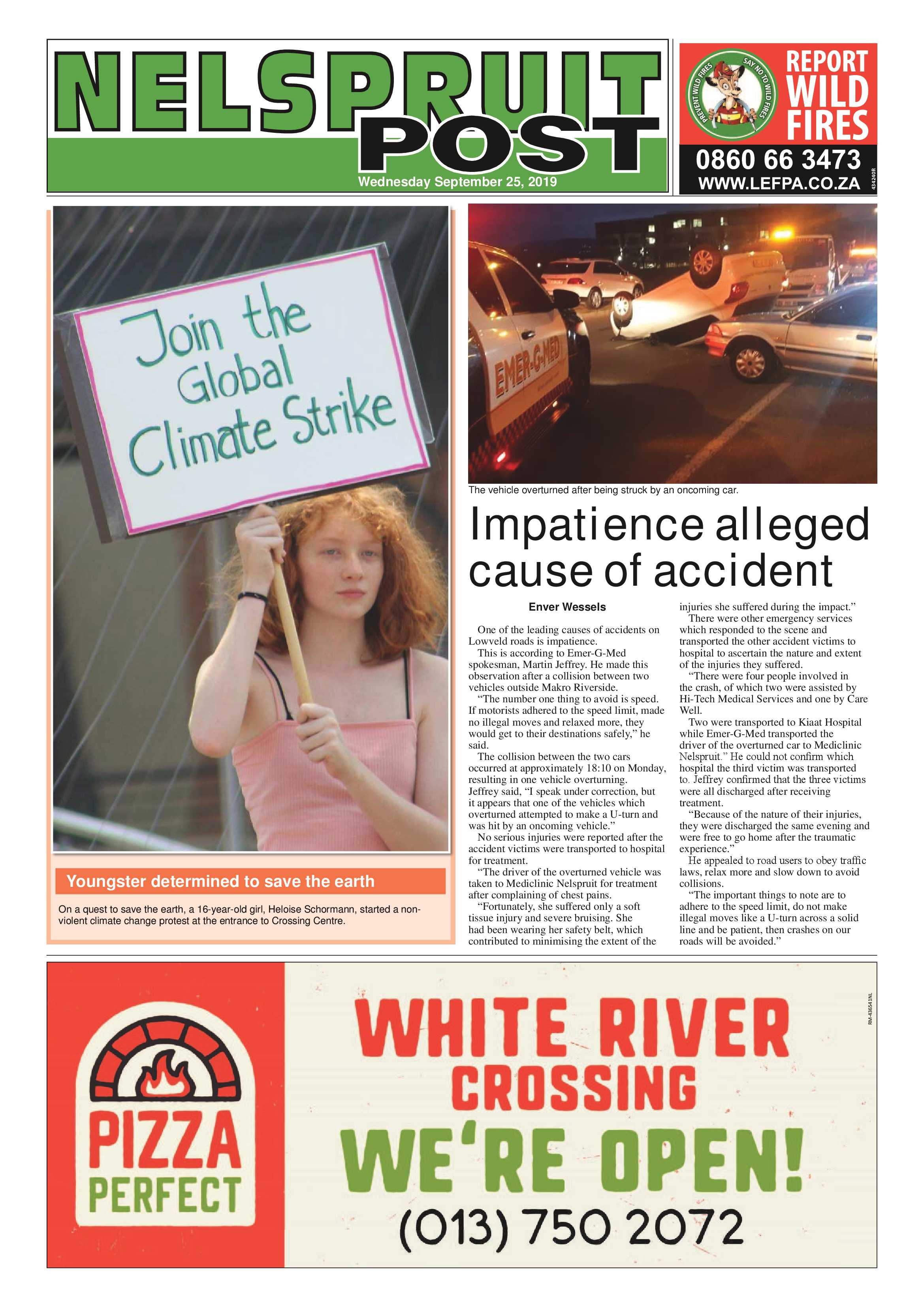Nelspruit Post 25 September 2019 page 1