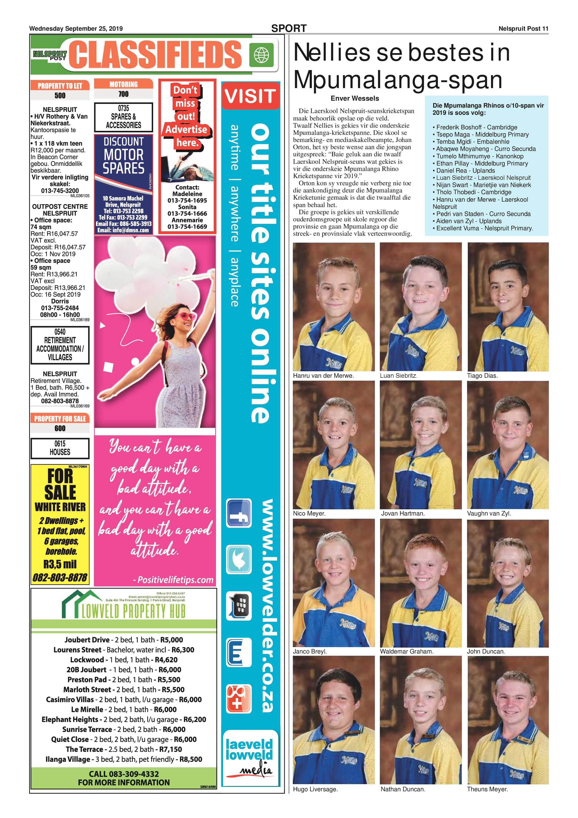 Nelspruit Post 25 September 2019 page 11
