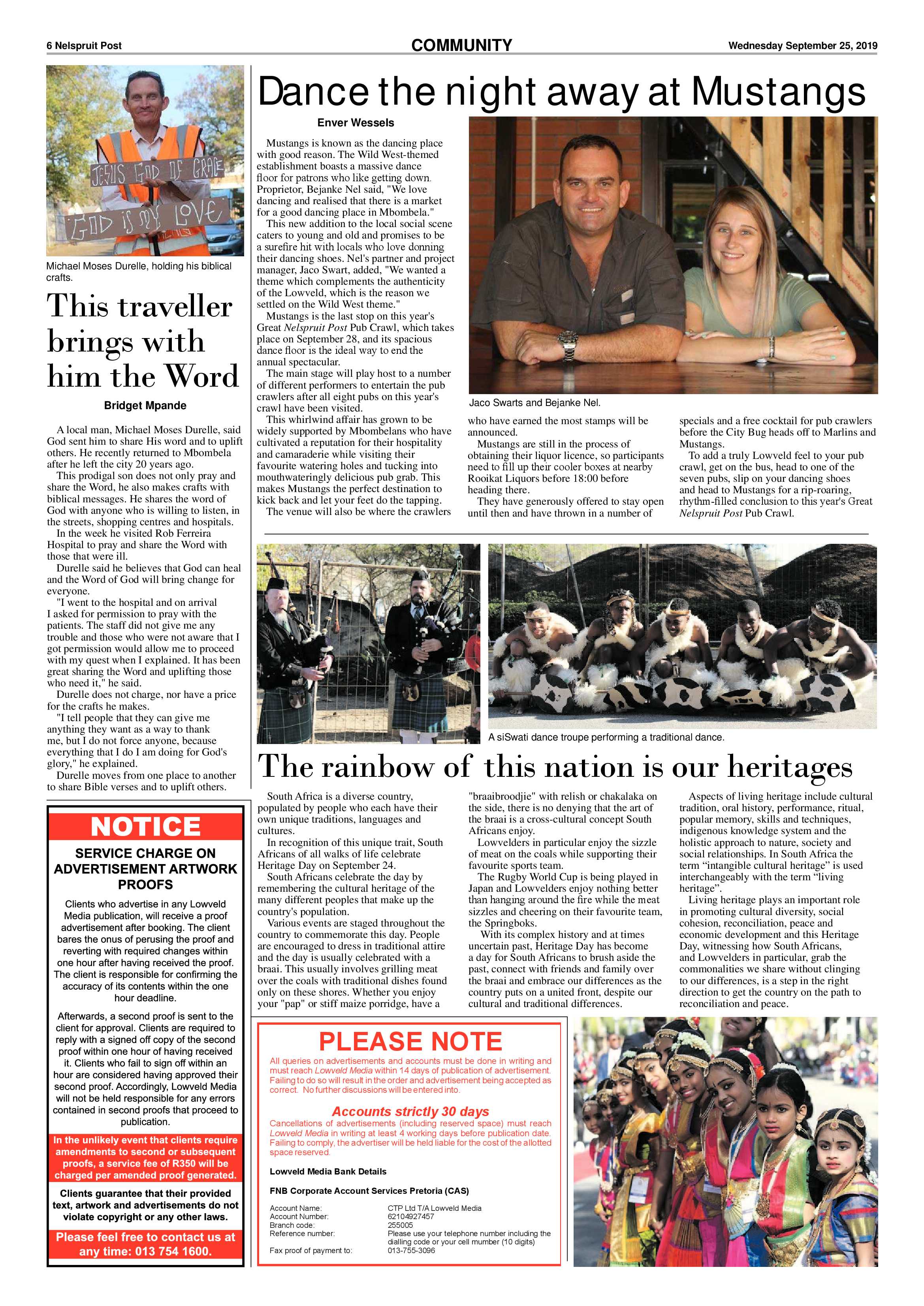 Nelspruit Post 25 September 2019 page 6