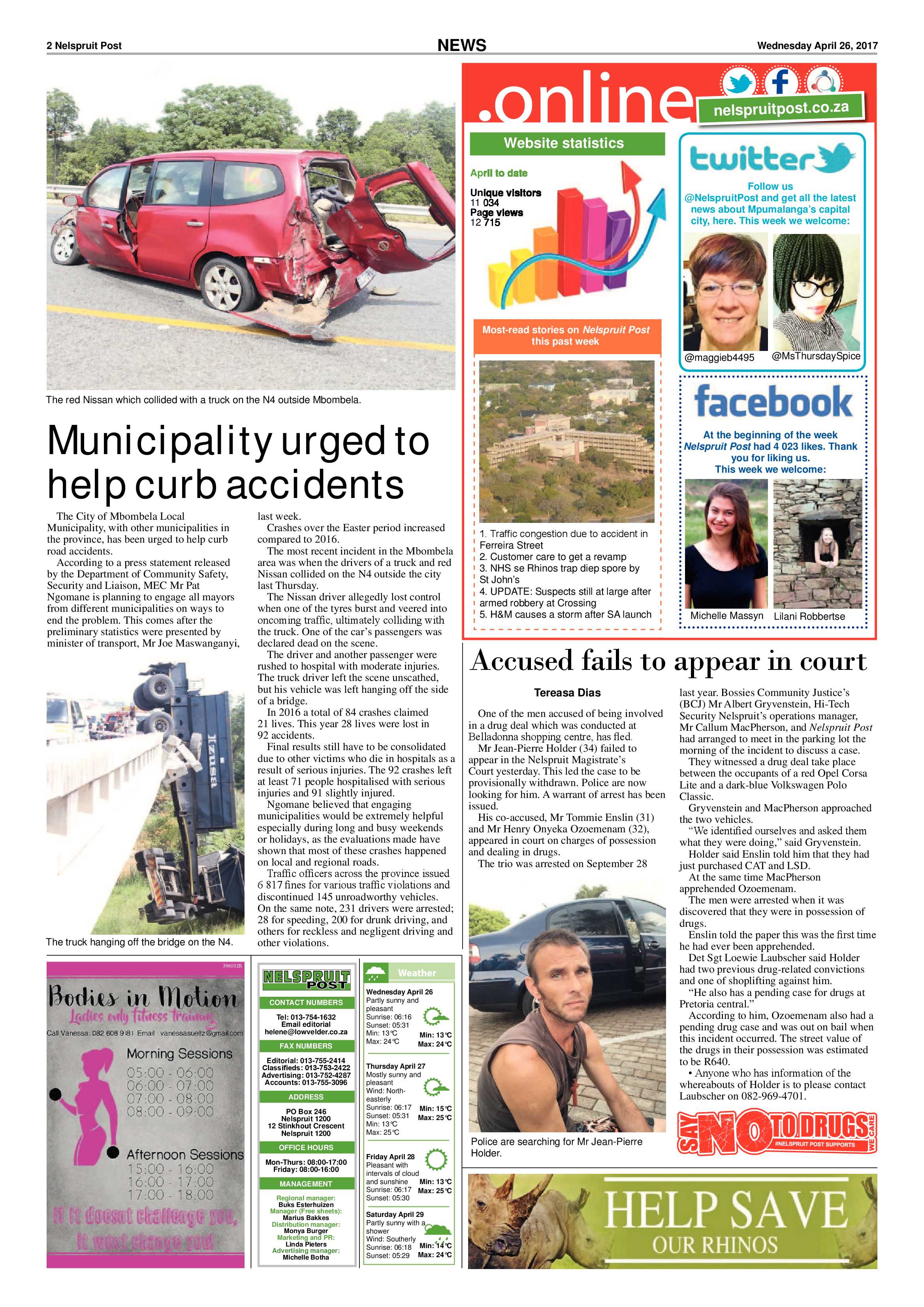 Nelspruit Post 26 April 2017 page 2