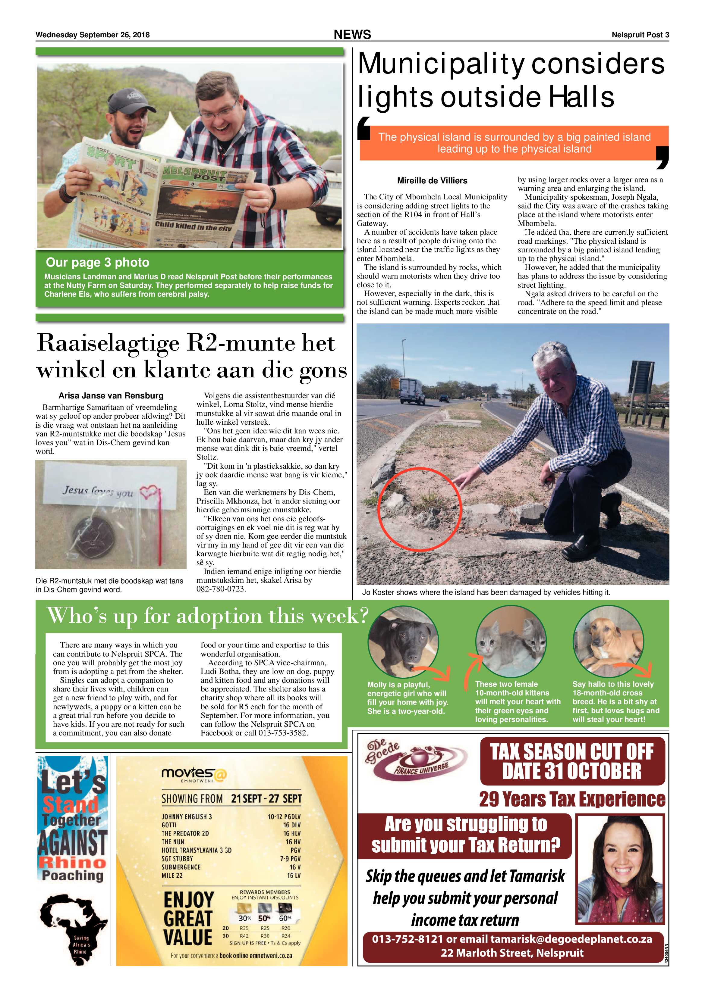 Nelspruit Post 26 September 2018 page 3