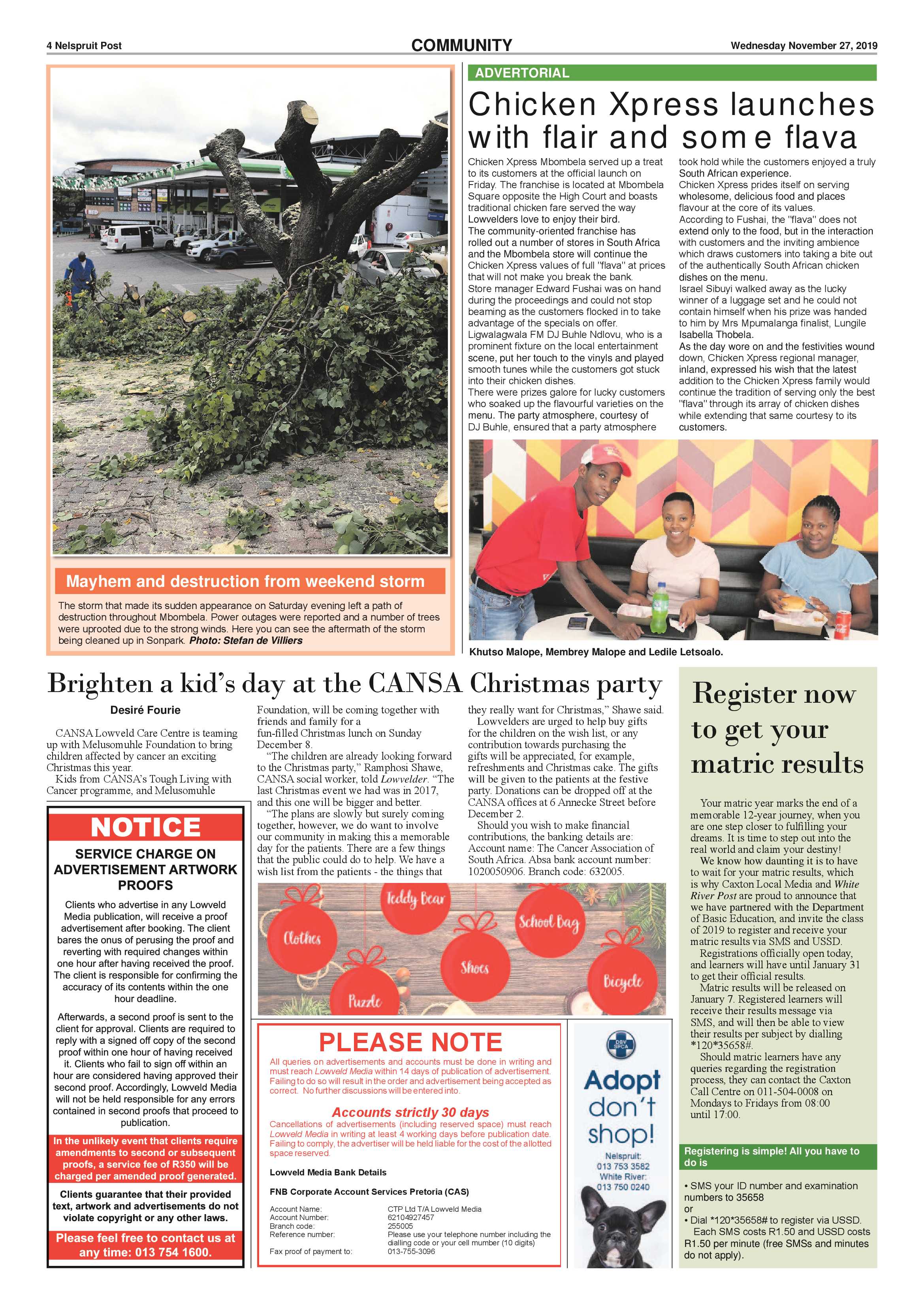 Nelspruit Post 27 November 2019 page 4