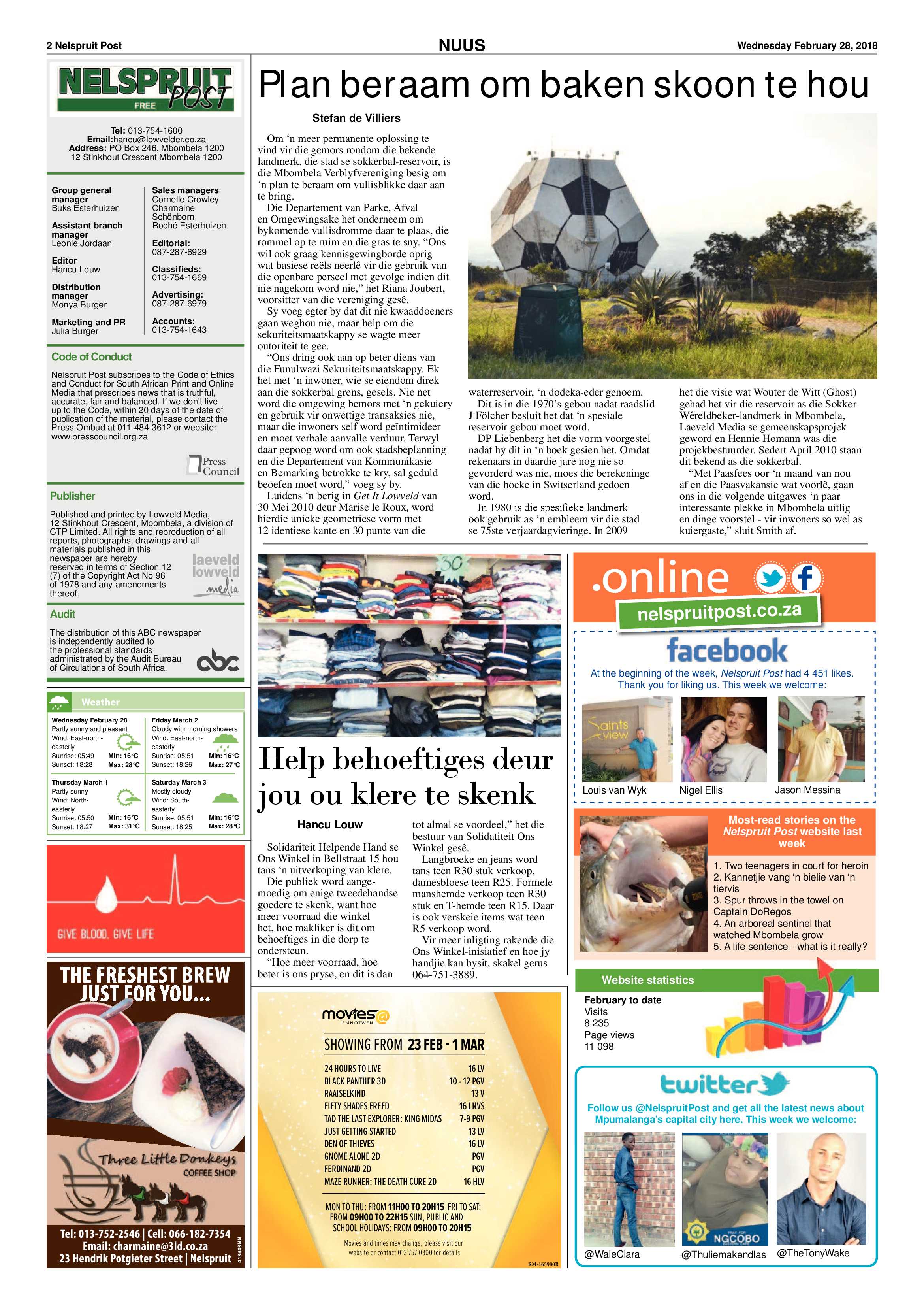 Nelspruit Post 28 February 2018 page 2