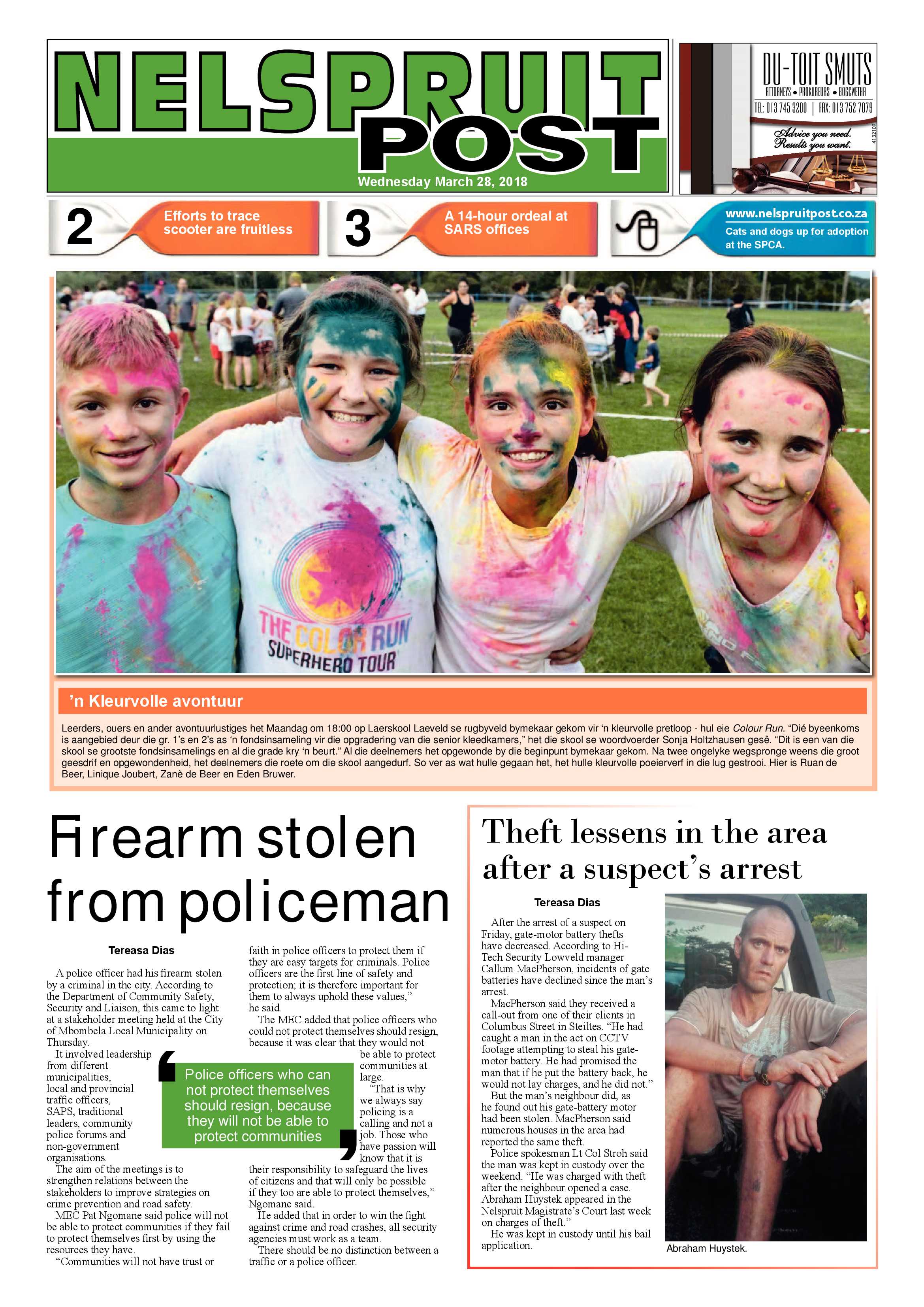 Nelspruit Post 28 March 2018 page 1
