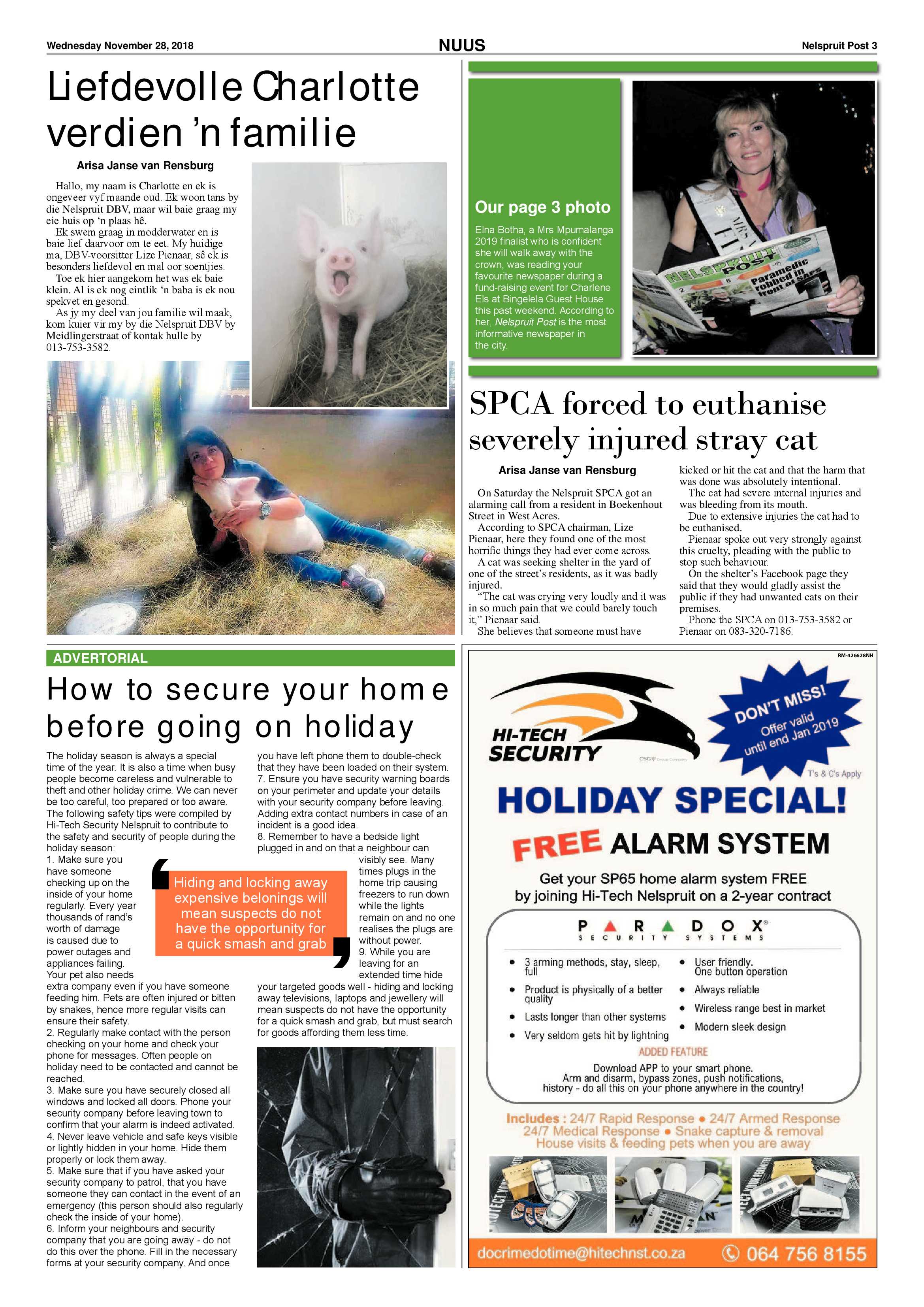 Nelspruit Post 28 November 2018 page 3