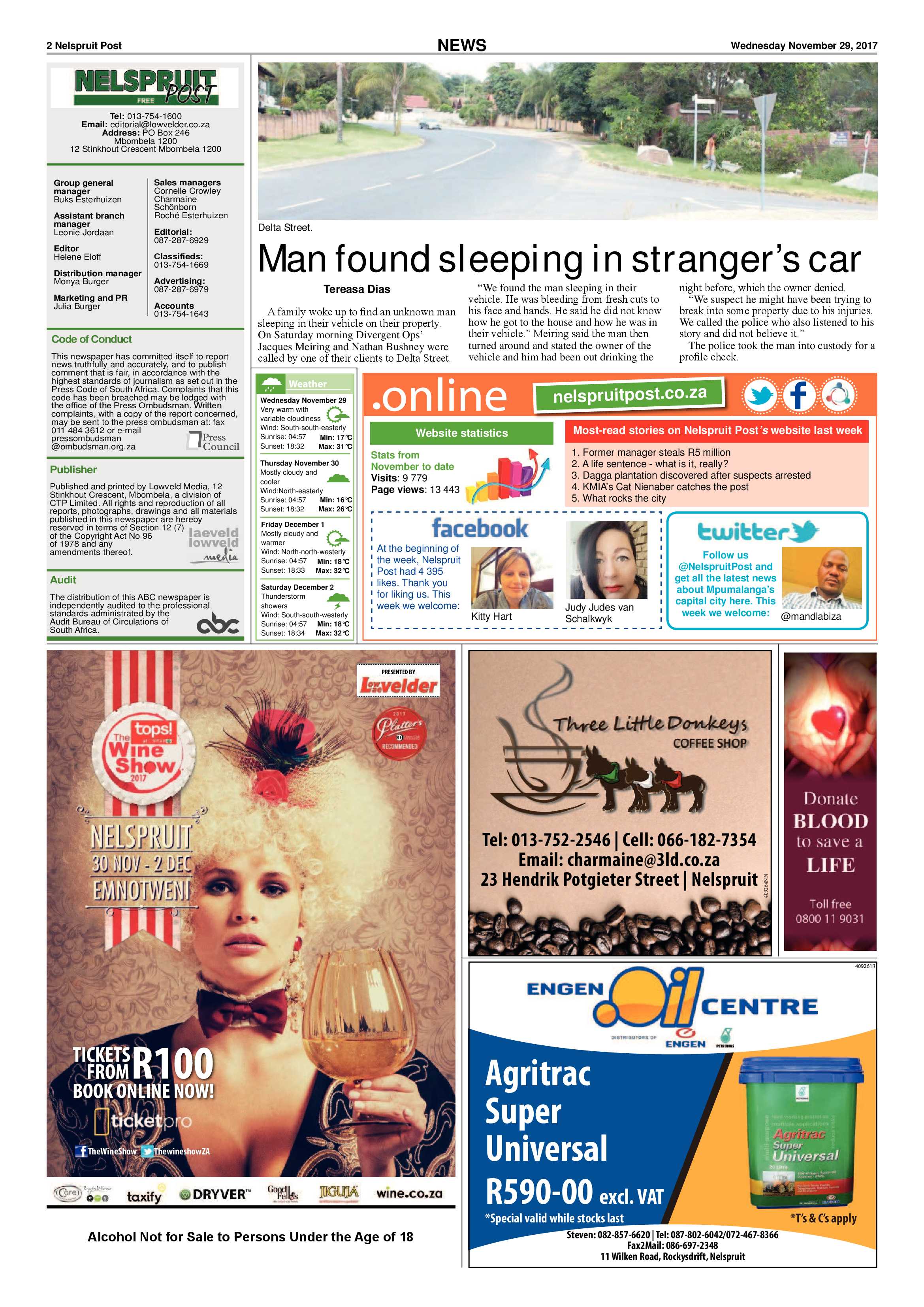 Nelspruit Post 29 November 2017 page 2