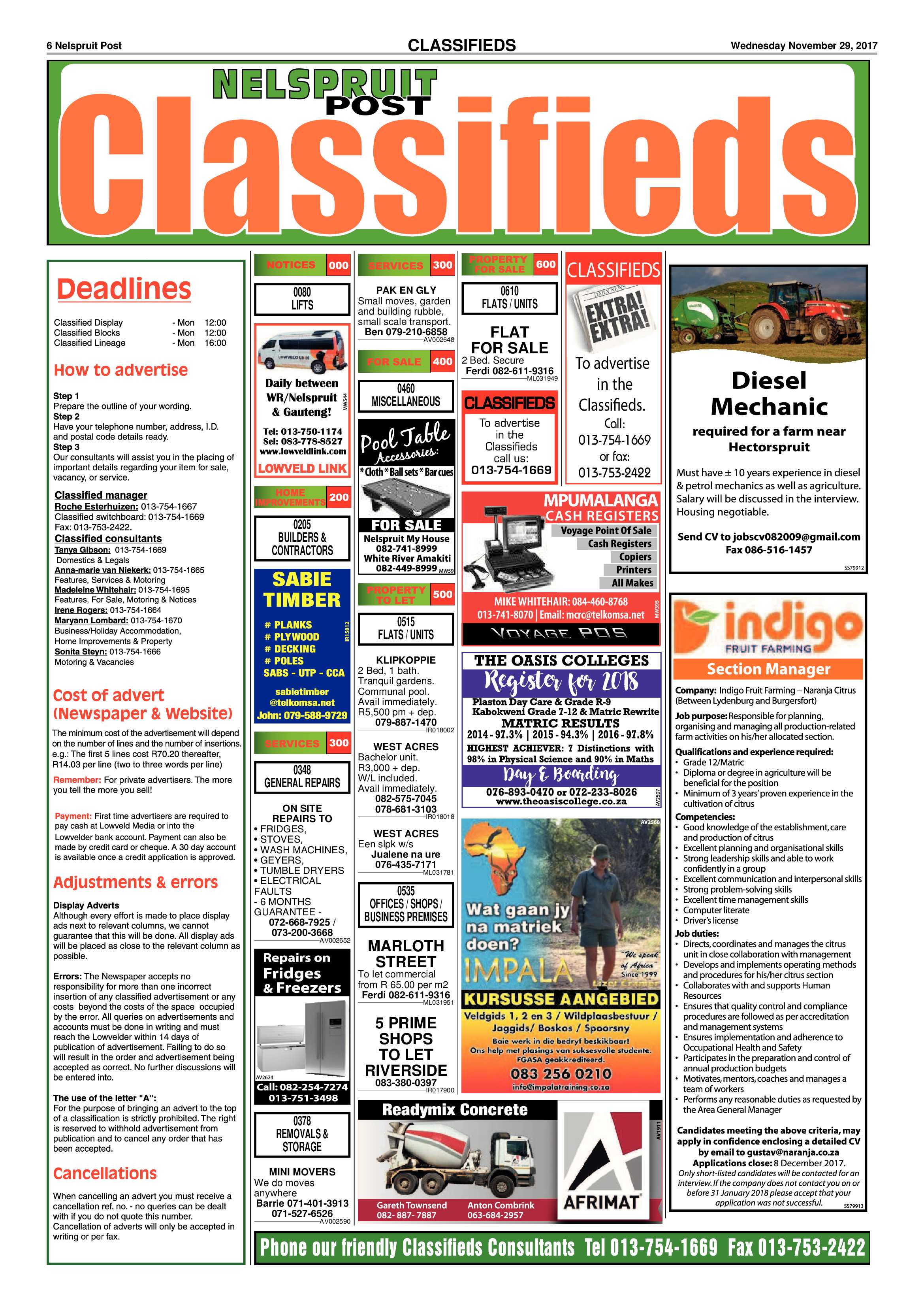 Nelspruit Post 29 November 2017 page 6