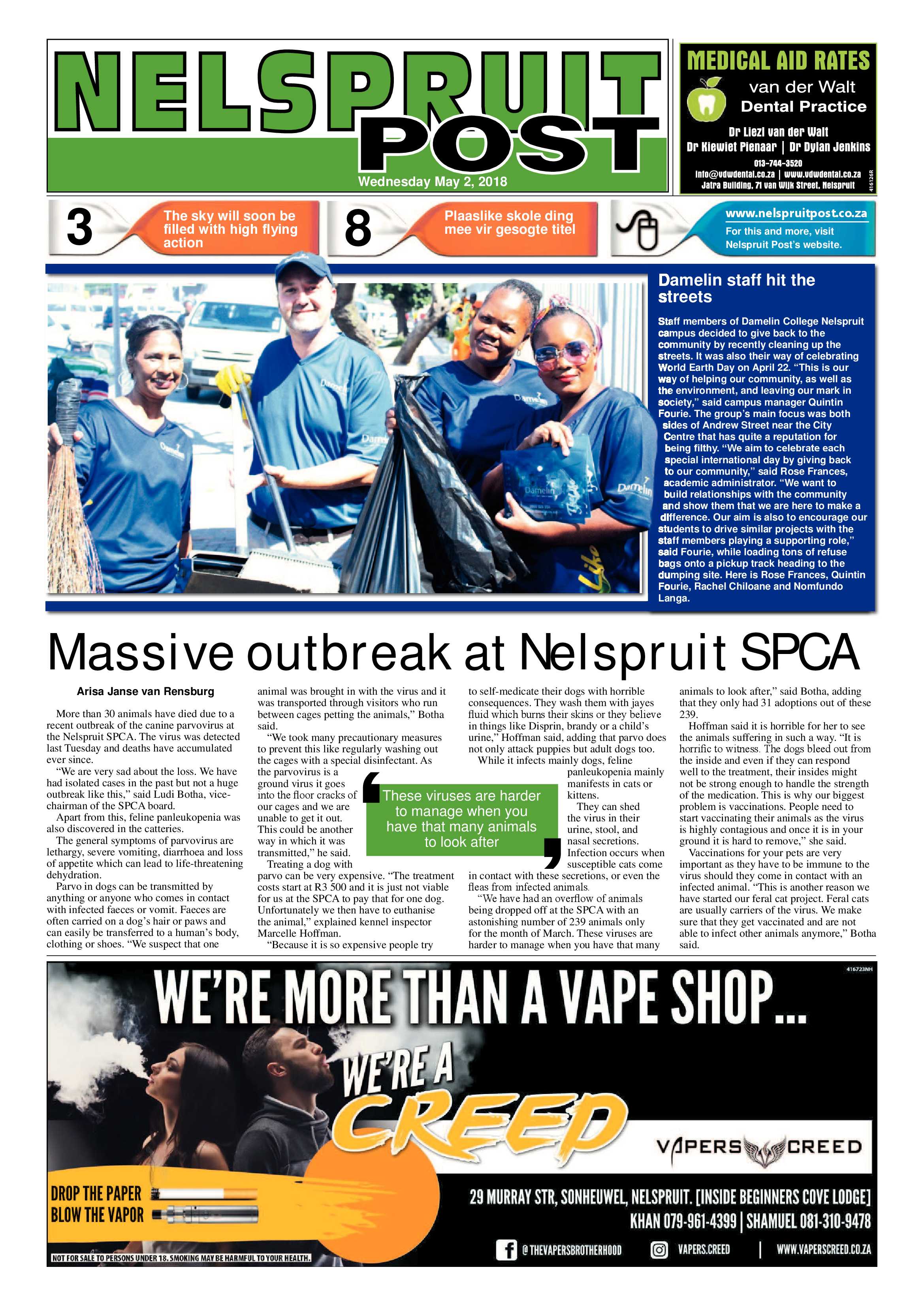 Nelspruit Post 2 May 2018 page 1