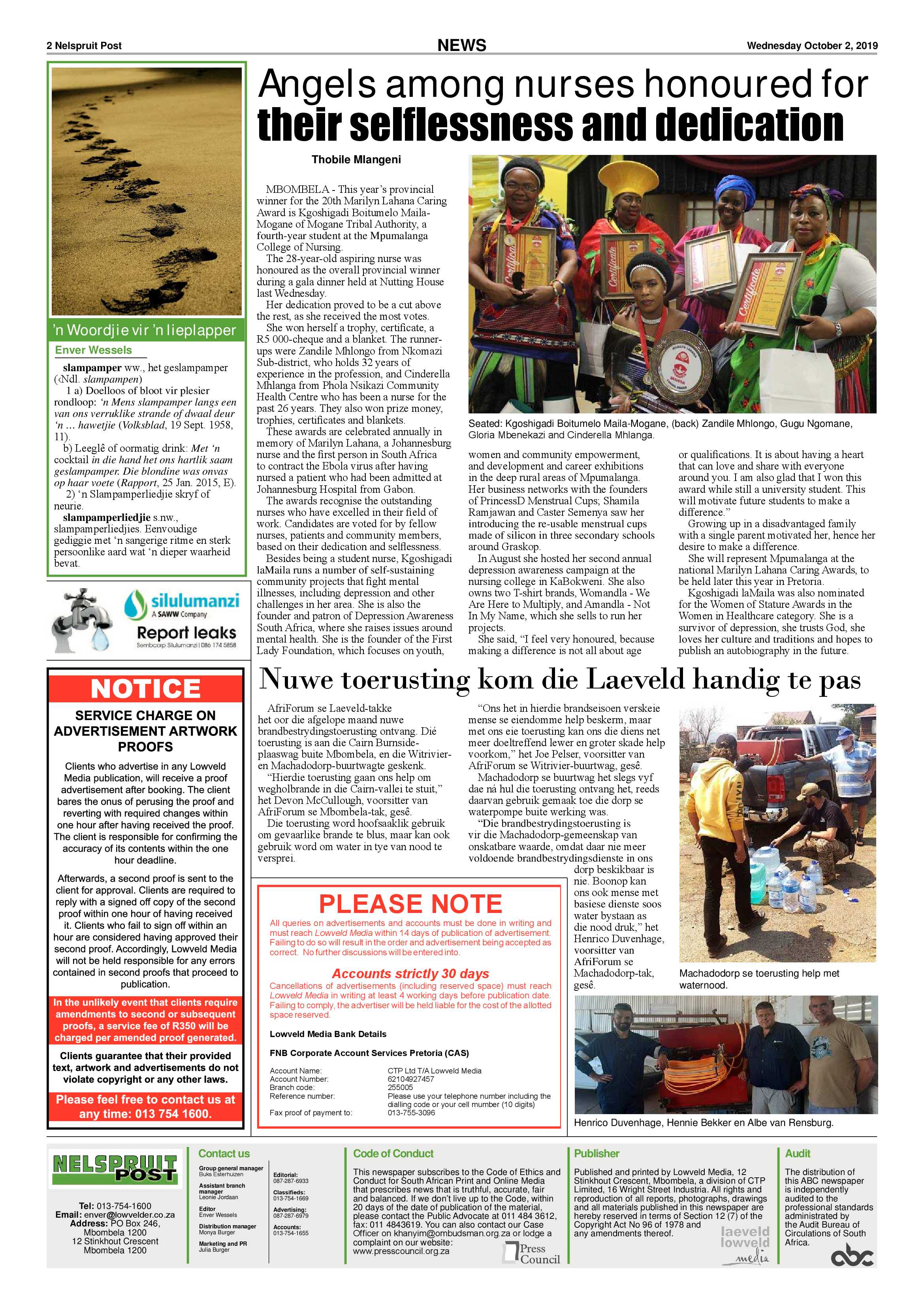 Nelspruit Post 2 October 2019 page 2