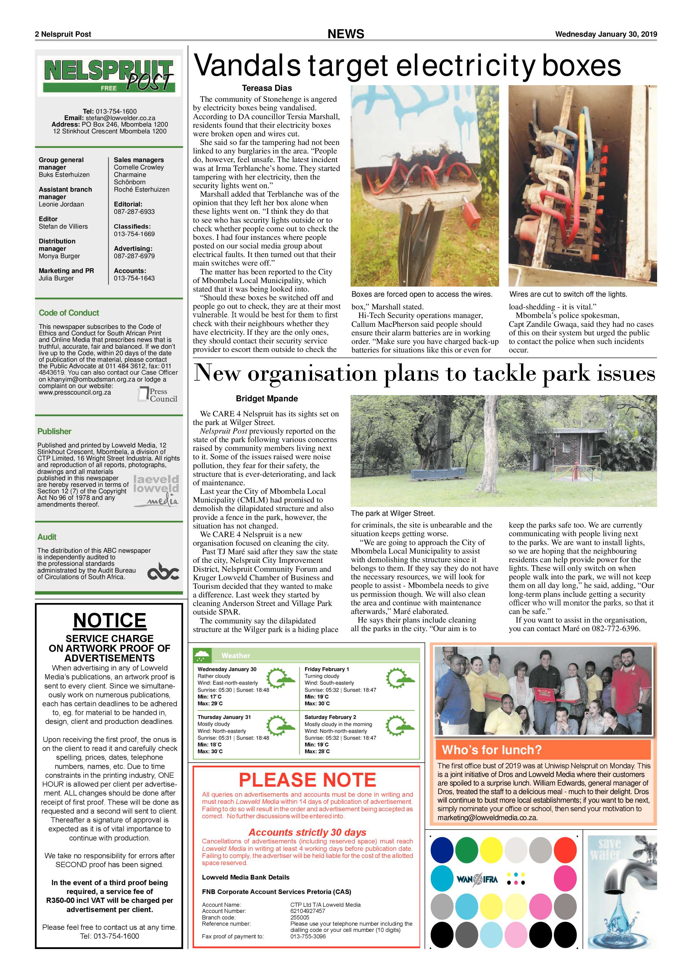 Nelspruit Post 30 January 2019 page 2