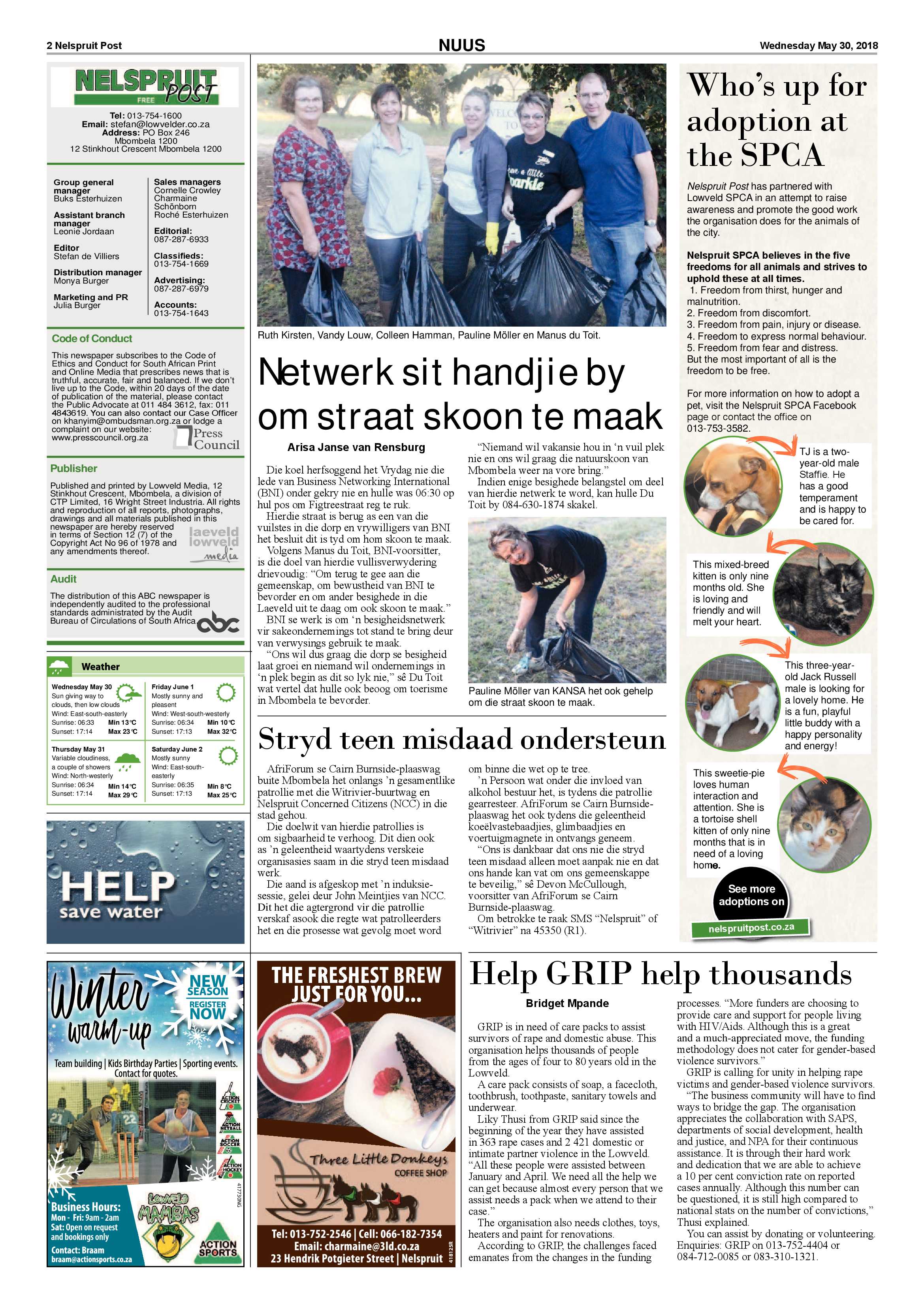 Nelspruit Post 30 May 2018 page 2