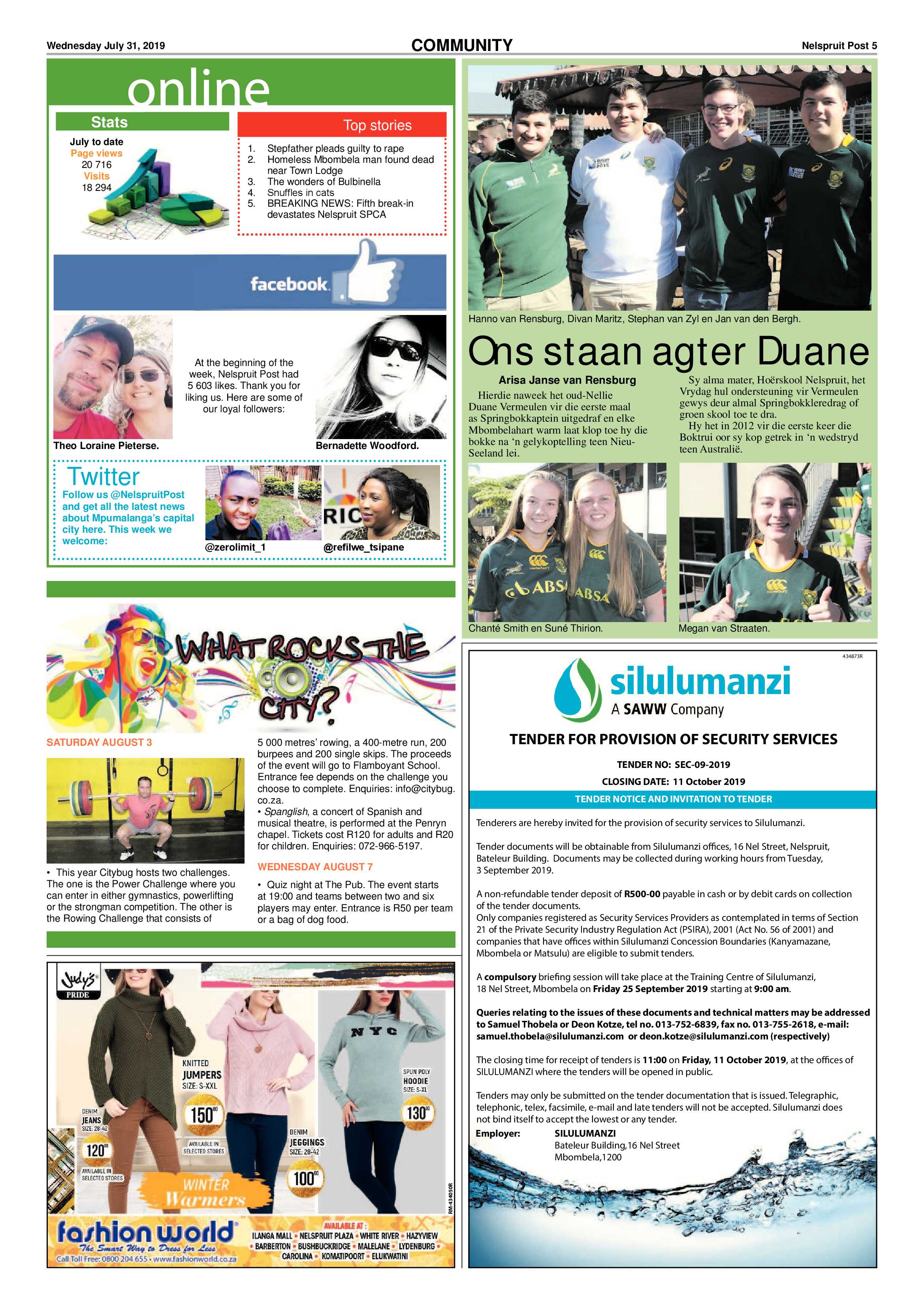 Nelspruit Post 31 July 2019 page 5