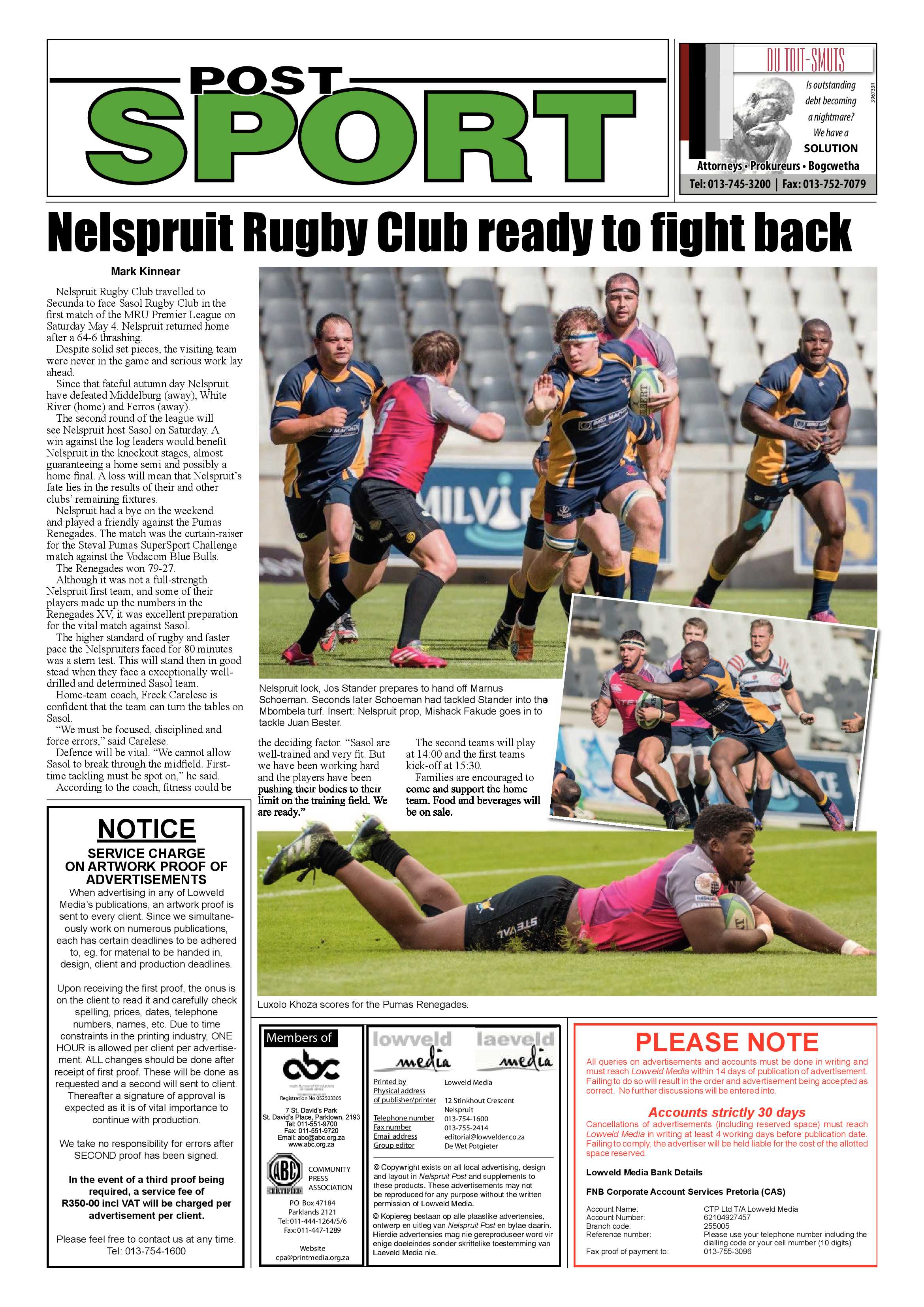 Nelspruit Post 31 May 2017 page 12