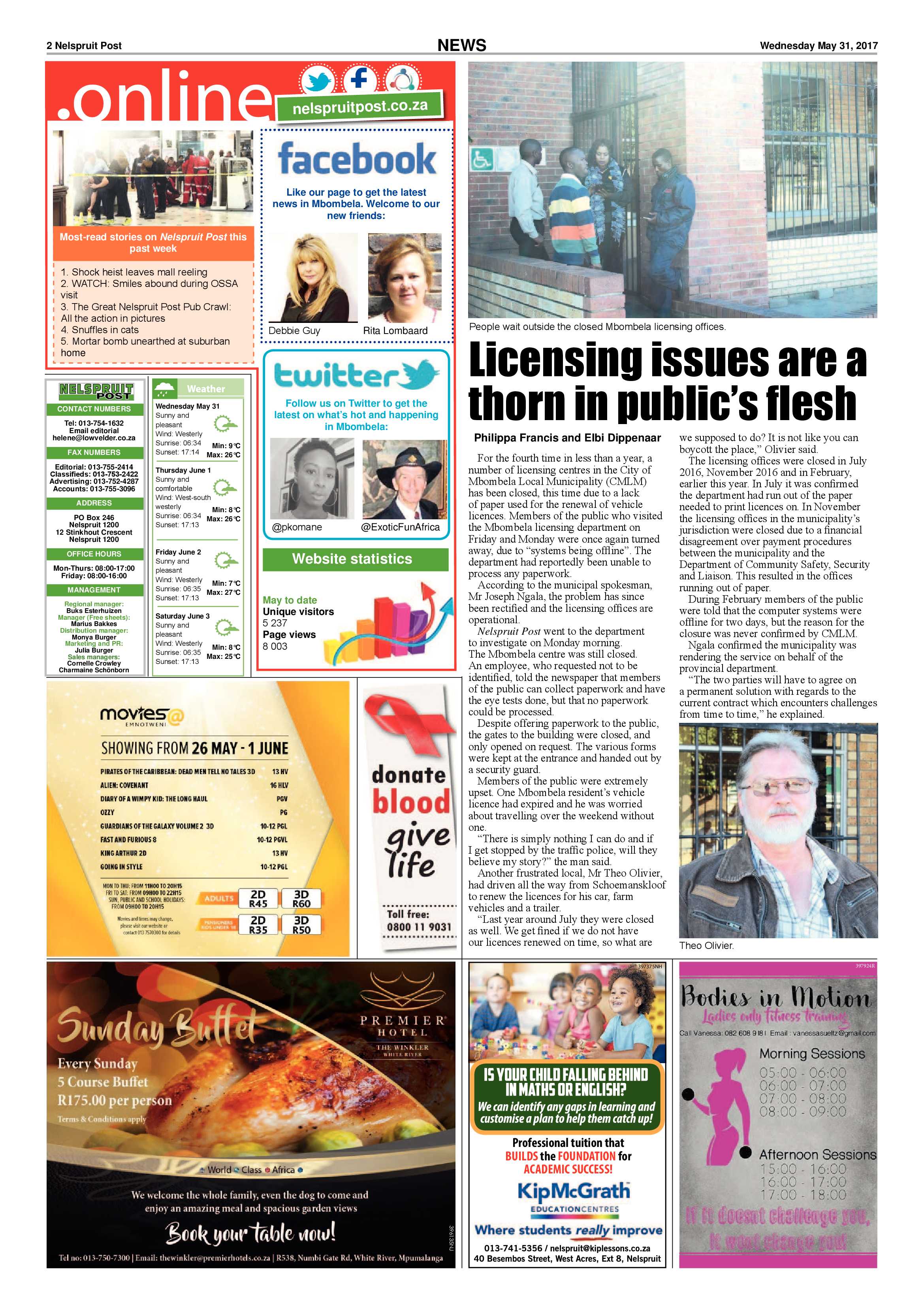 Nelspruit Post 31 May 2017 page 2