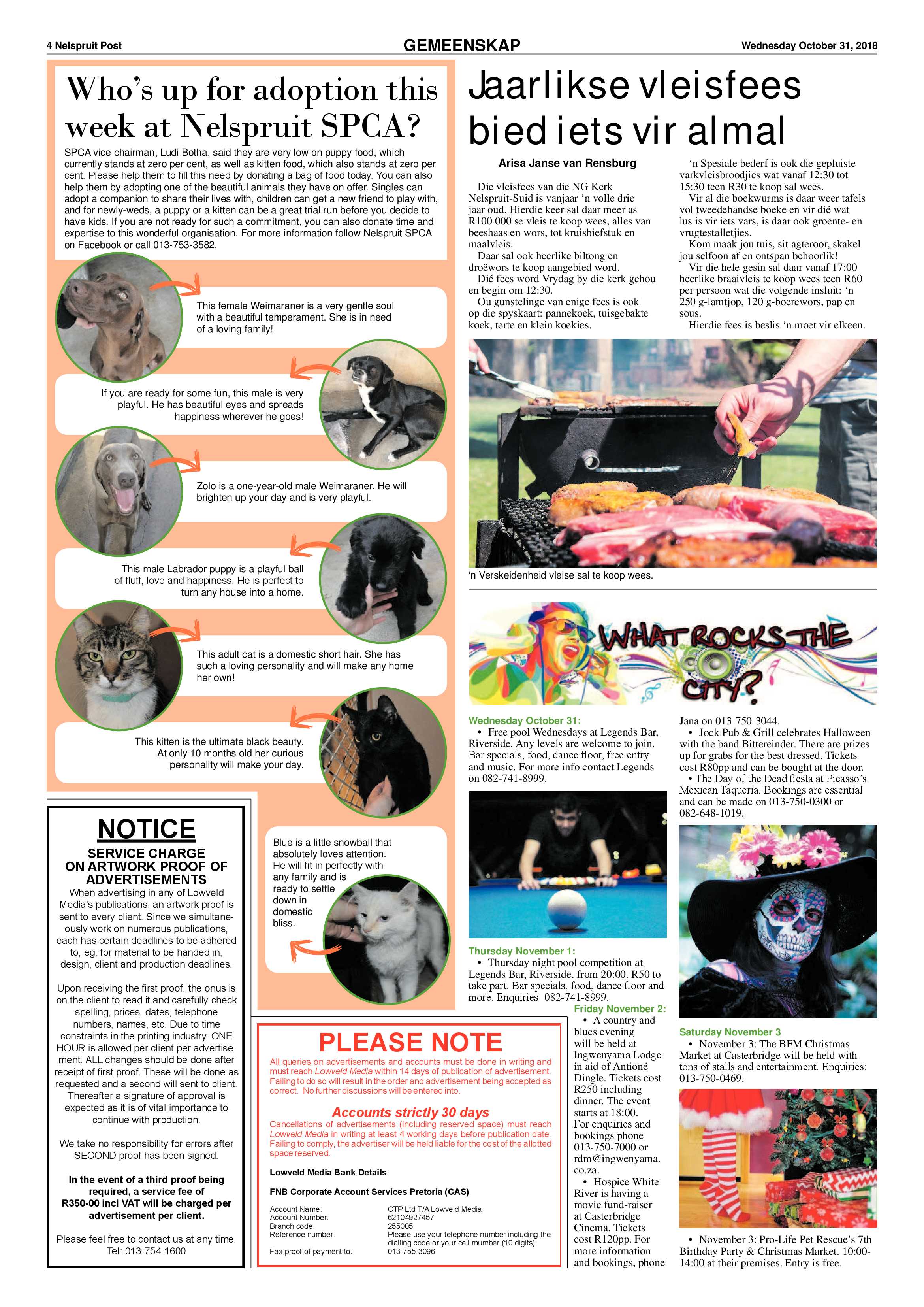 Nelspruit Post 31 October 2018 page 4