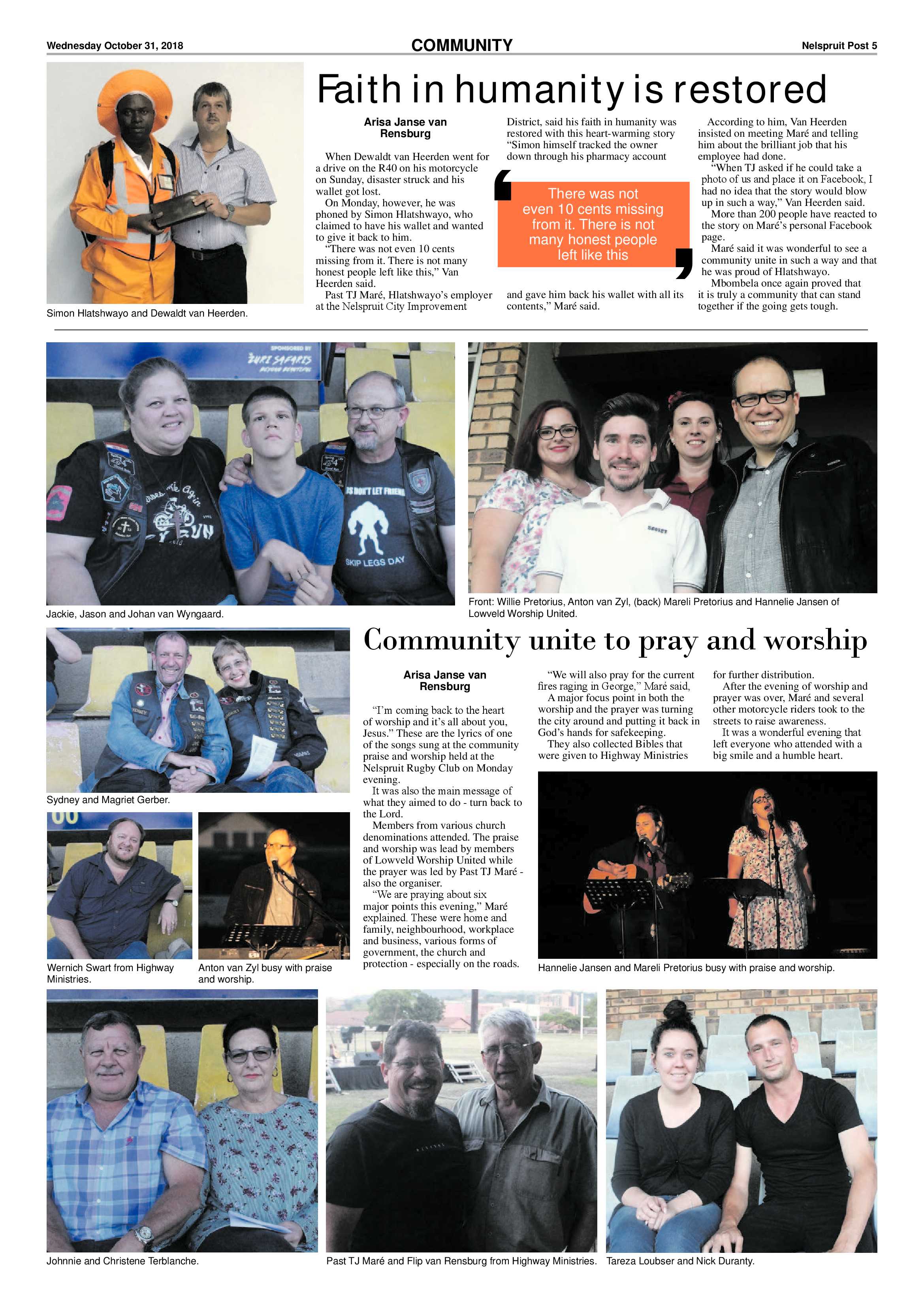 Nelspruit Post 31 October 2018 page 5
