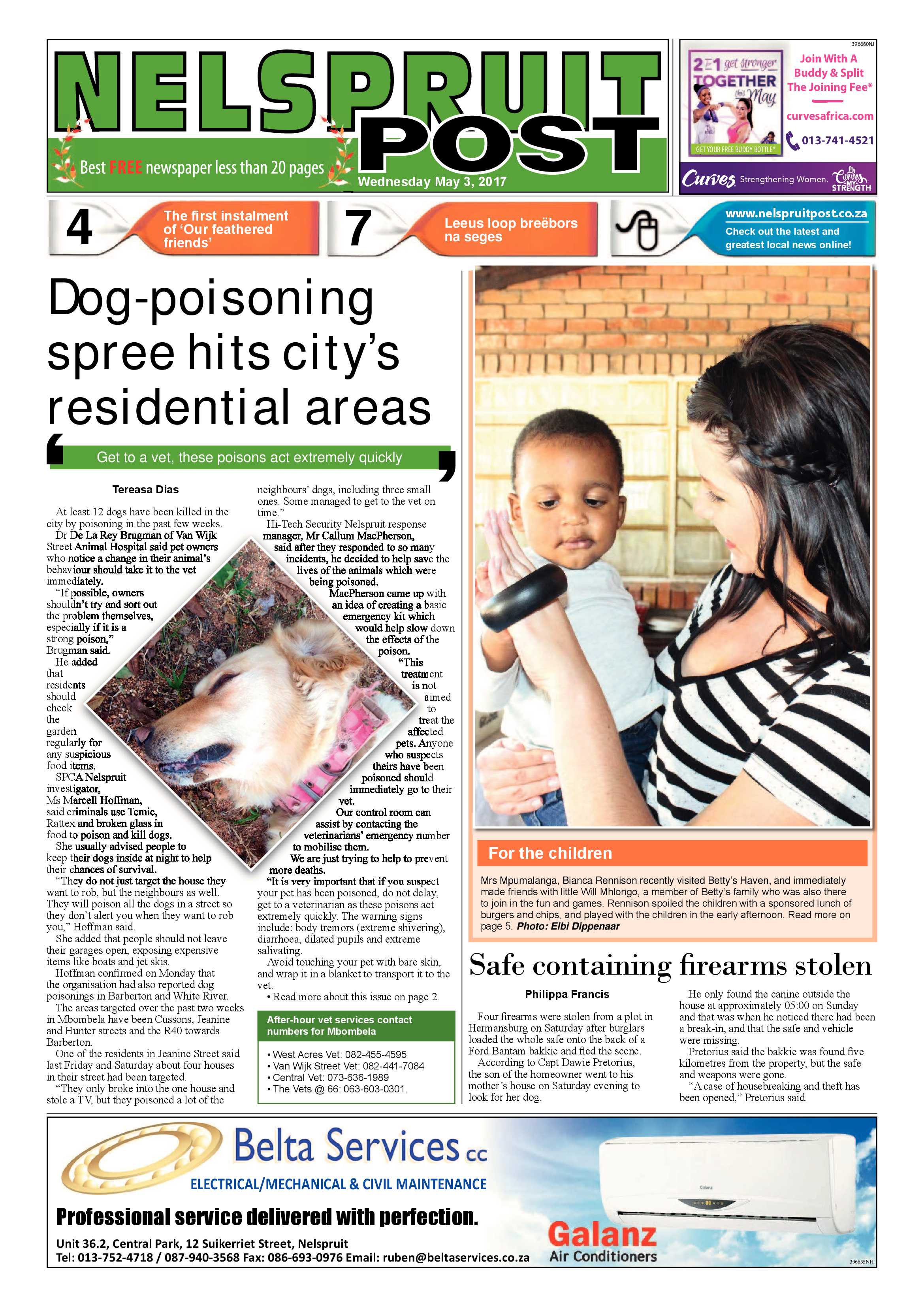 Nelspruit Post 3 May 2017 page 1