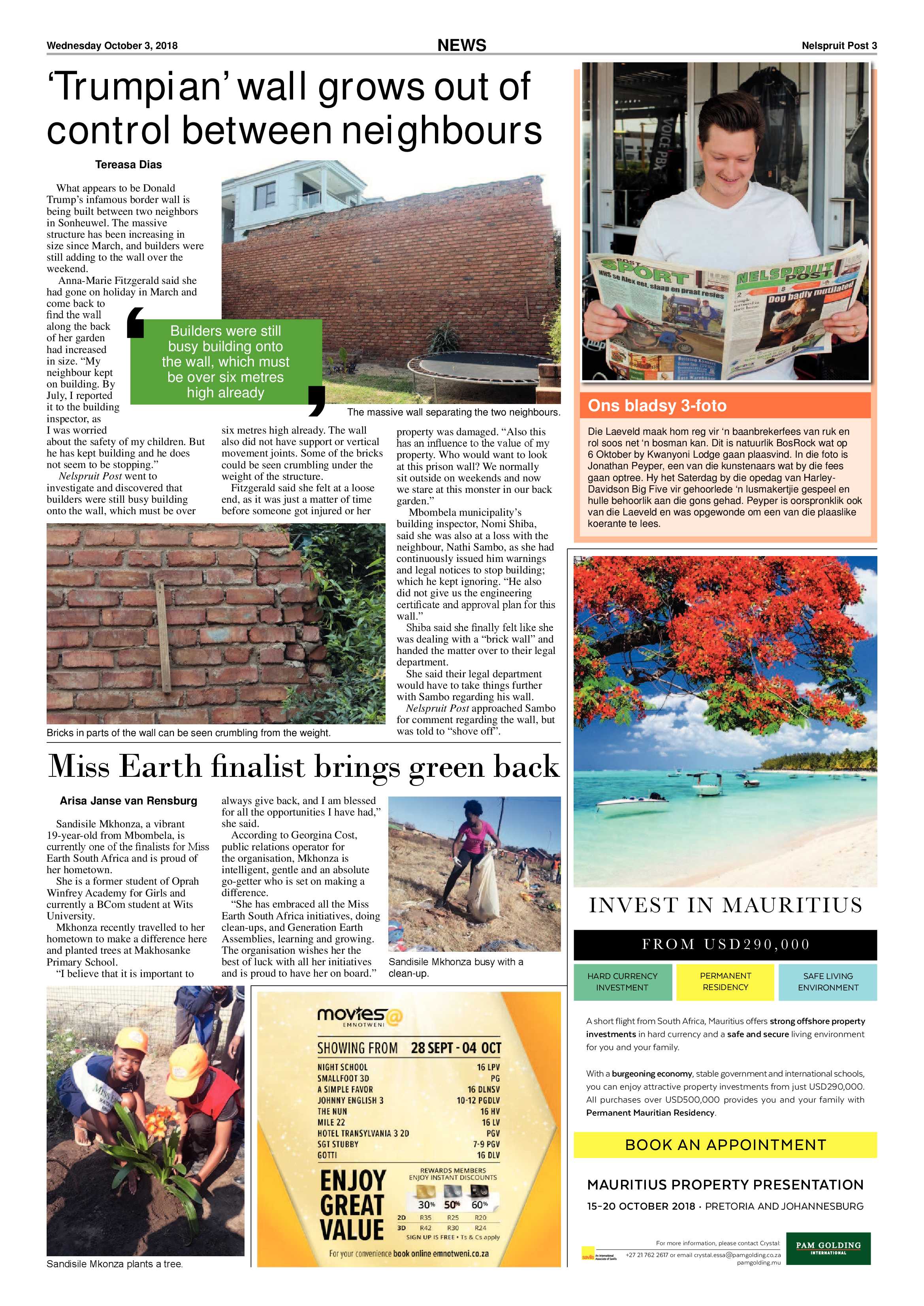 Nelspruit Post 3 October 2018 page 3