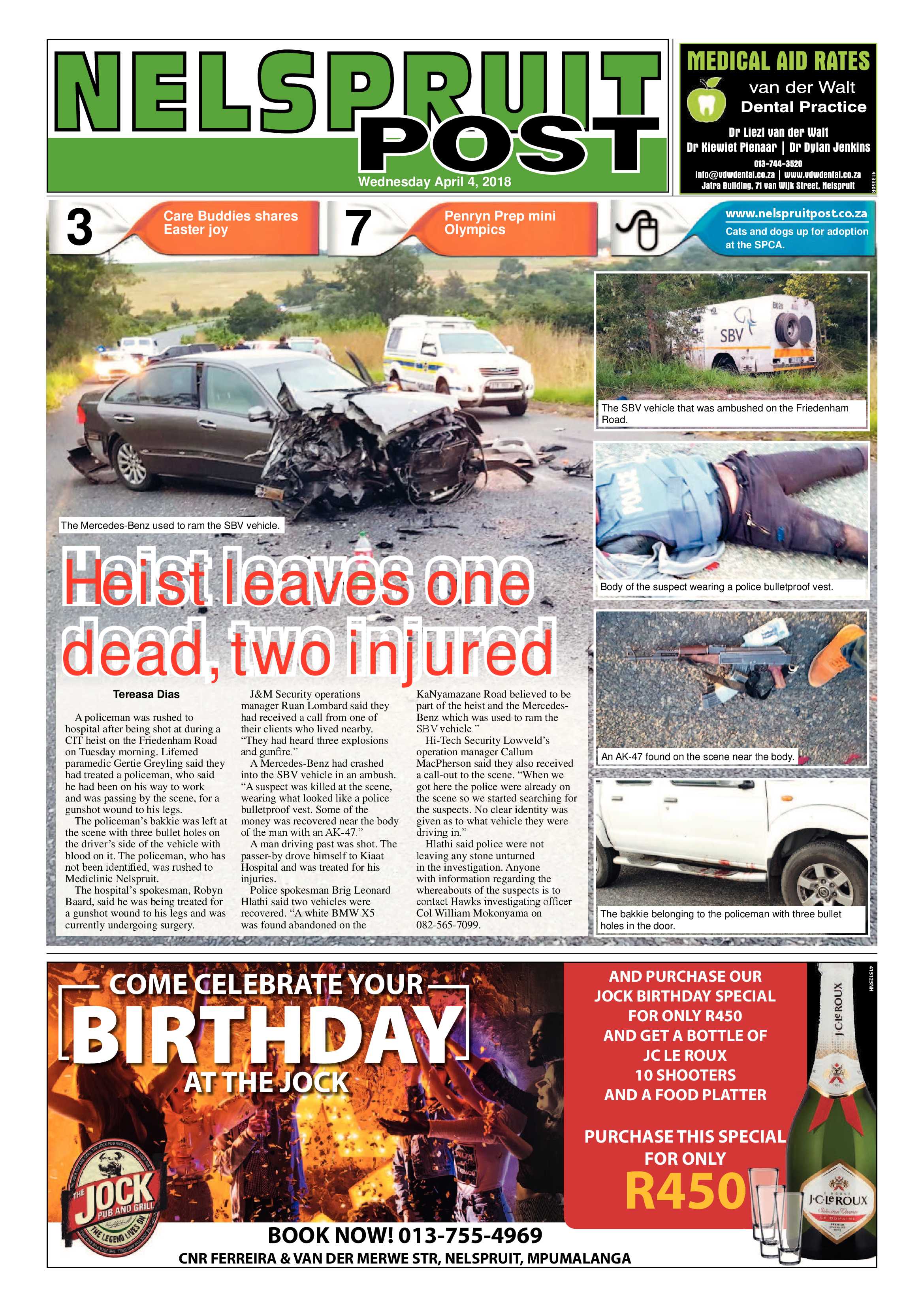 Nelspruit Post 4 April 2018 page 1