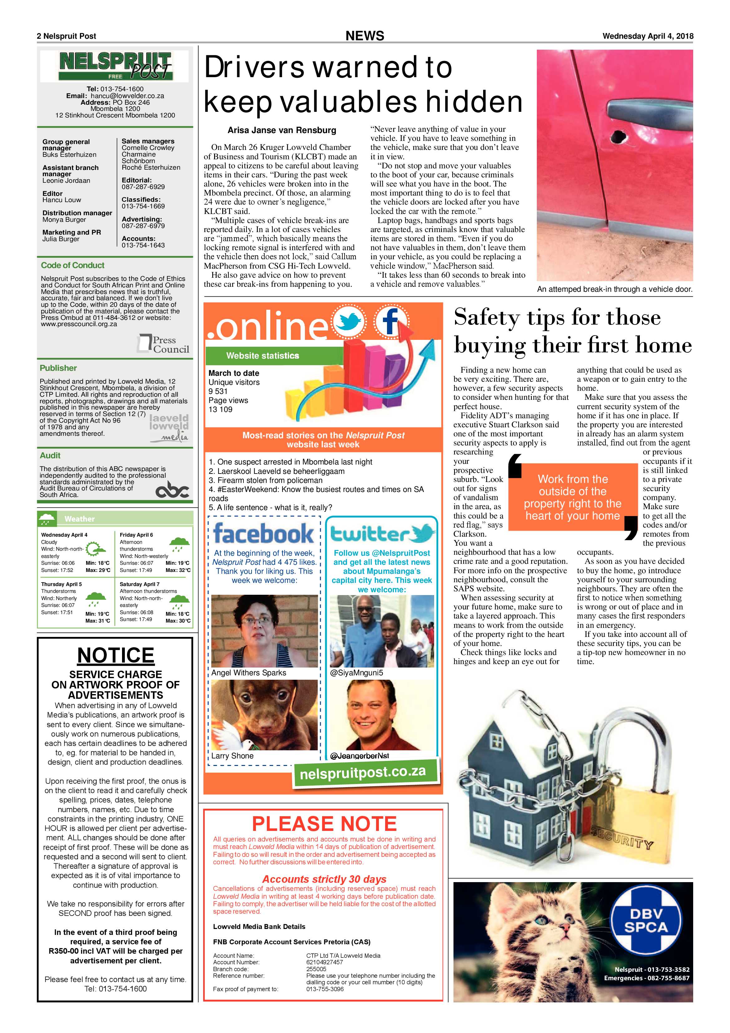 Nelspruit Post 4 April 2018 page 2