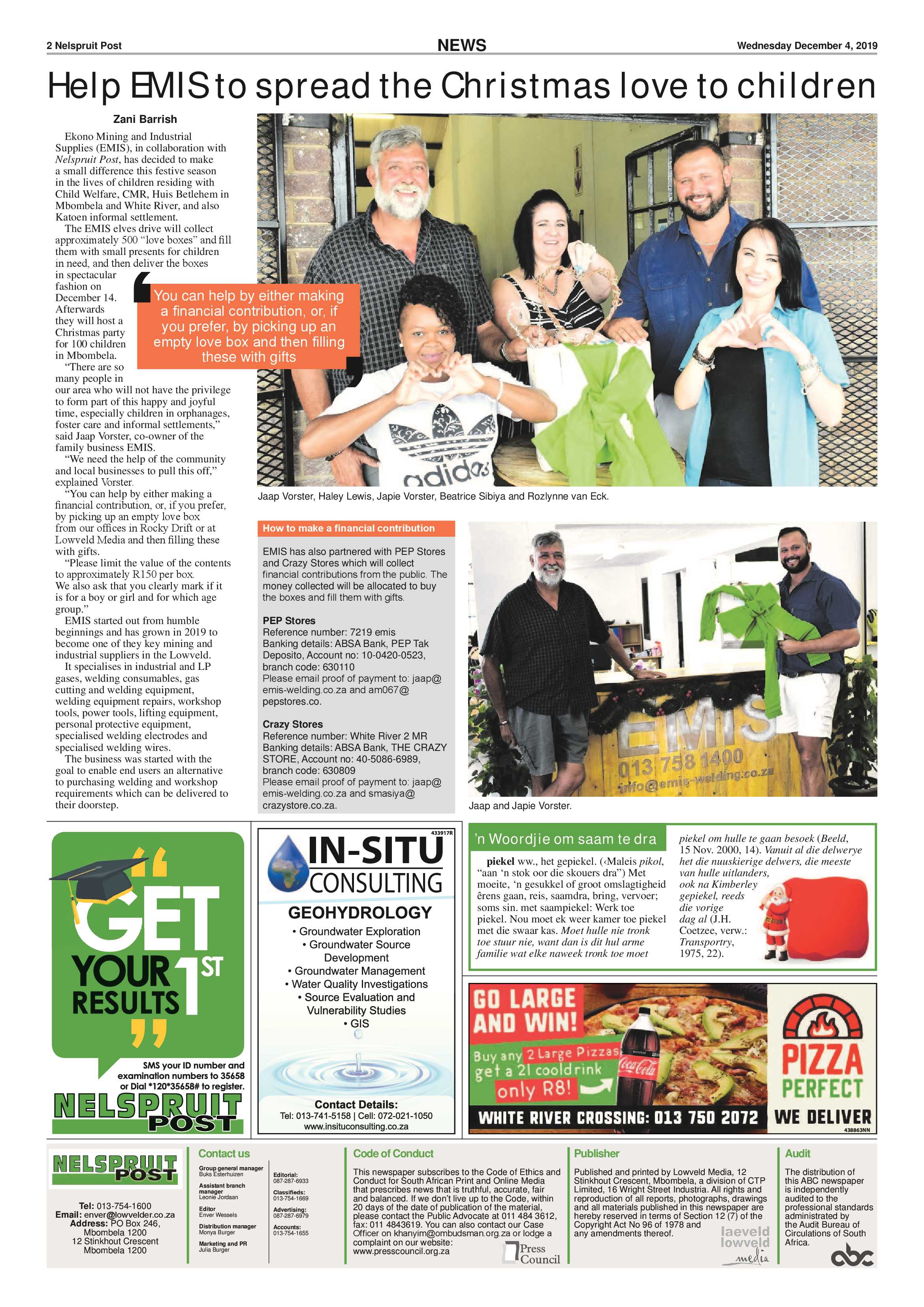 Nelspruit Post 3 December 2019 page 2