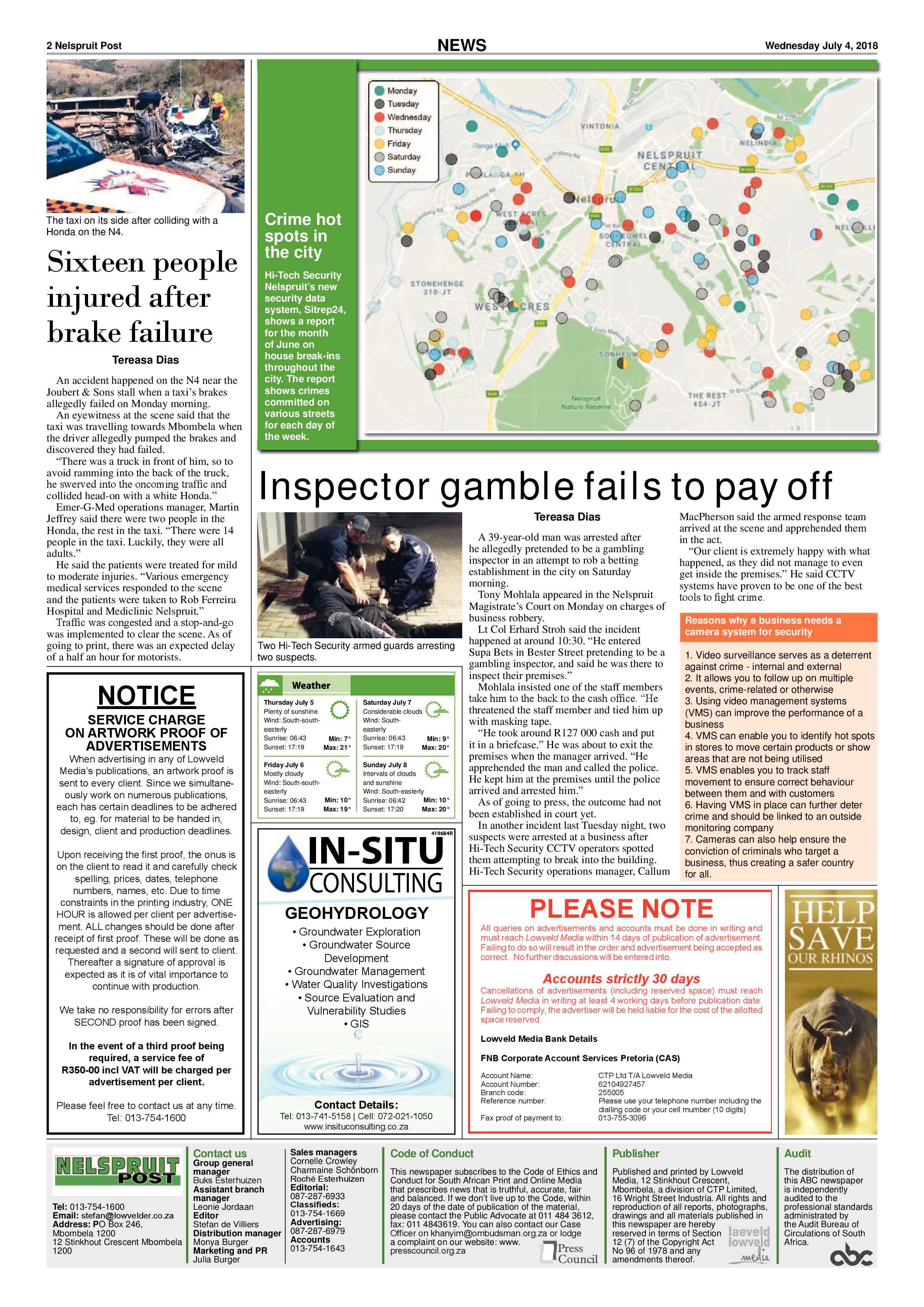 Nelspruit Post 4 July 2018 page 2