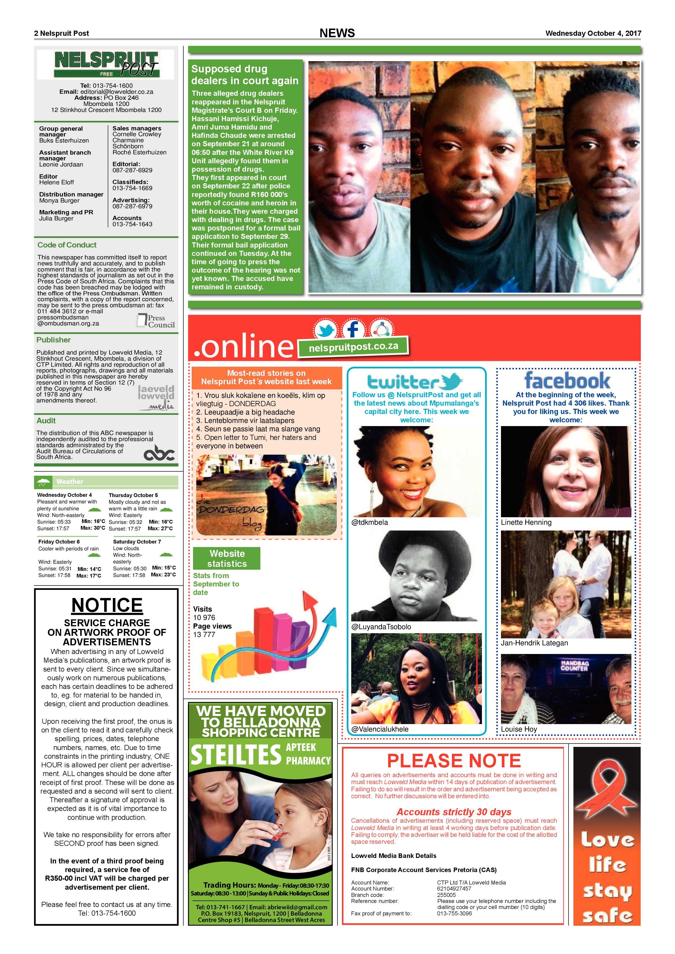 Nelspruit Post 4 October 2017 page 2