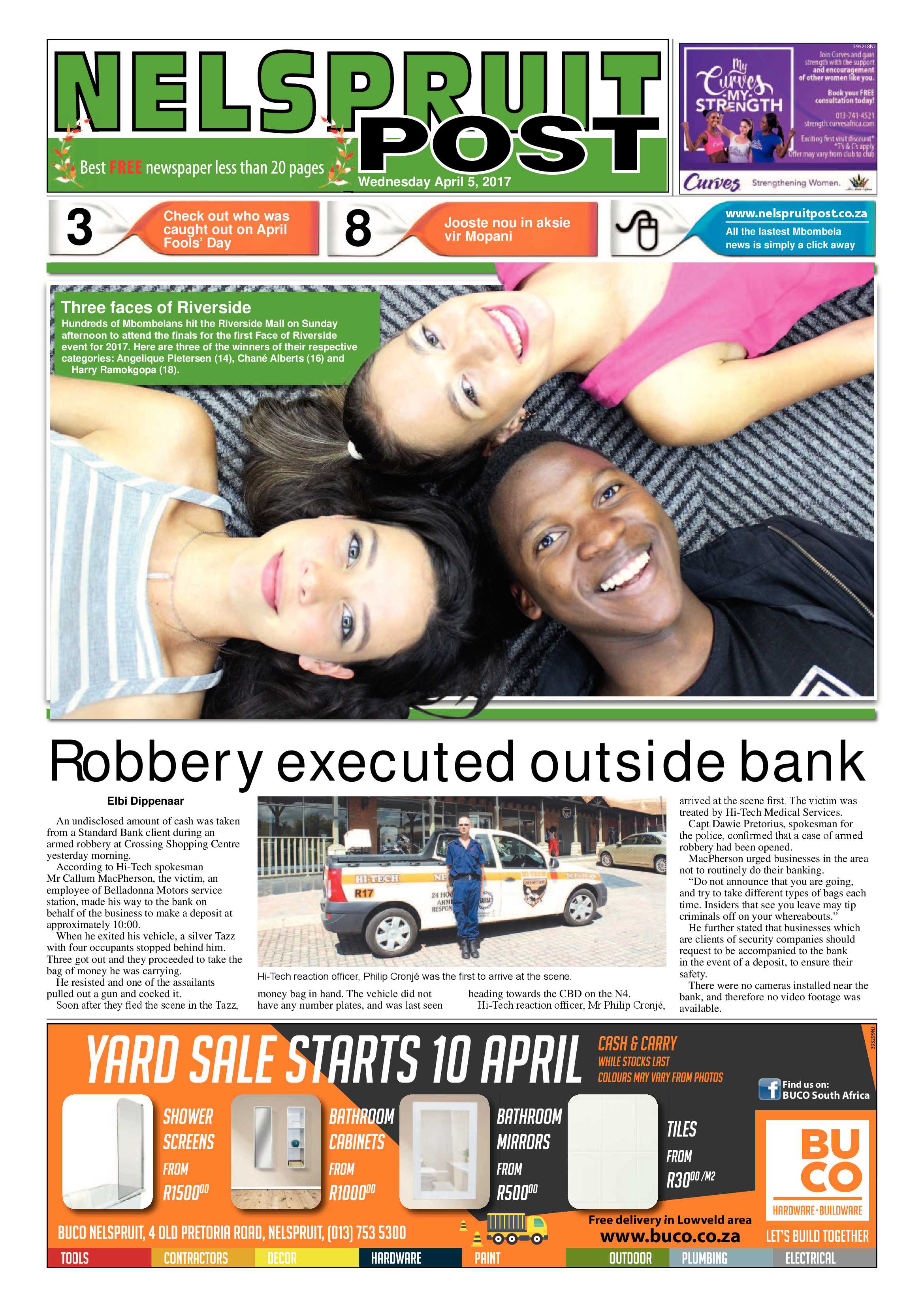 Nelspruit Post 5 April 2017 page 1