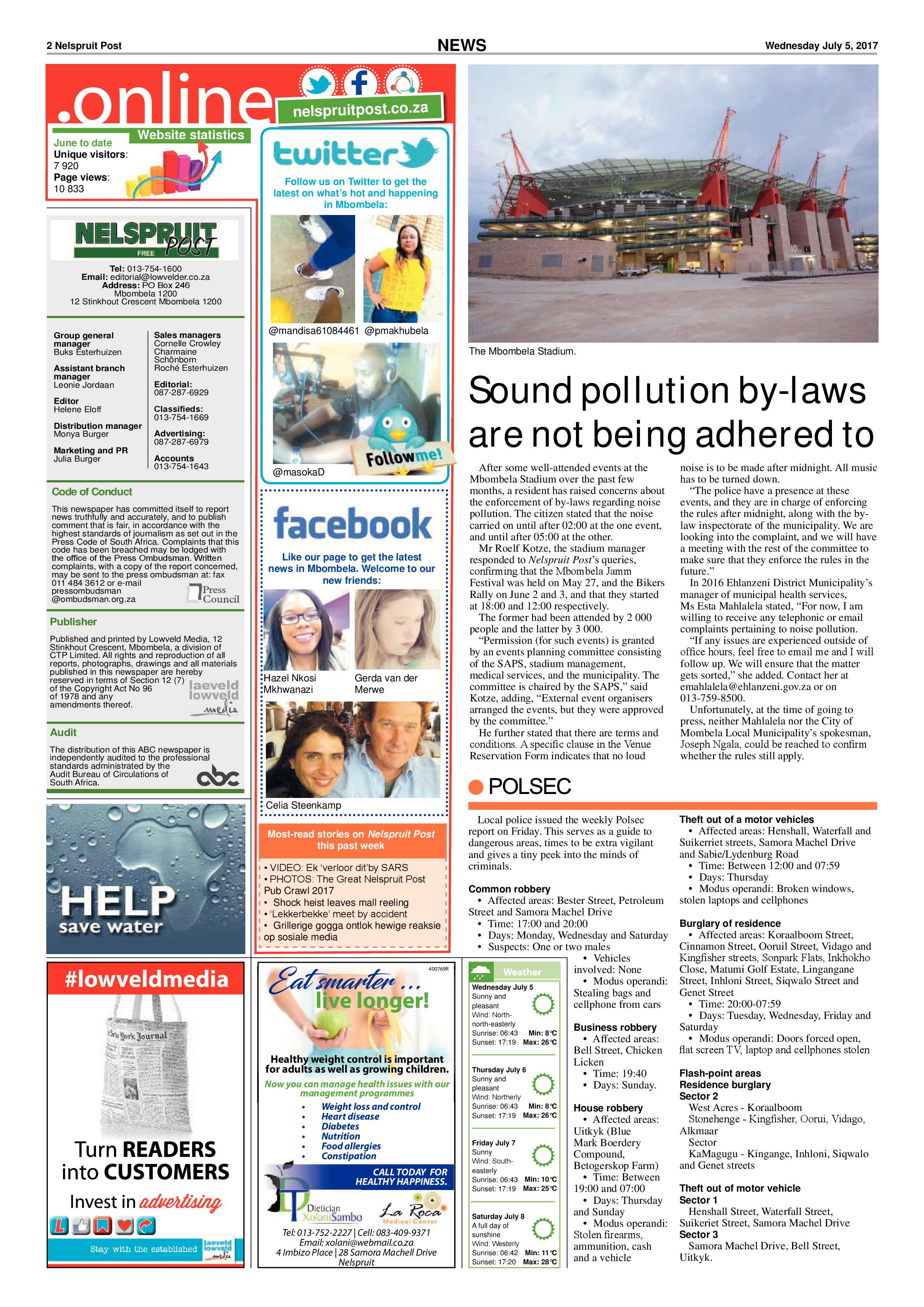 Nelspruit Post 5 July 2017 page 2