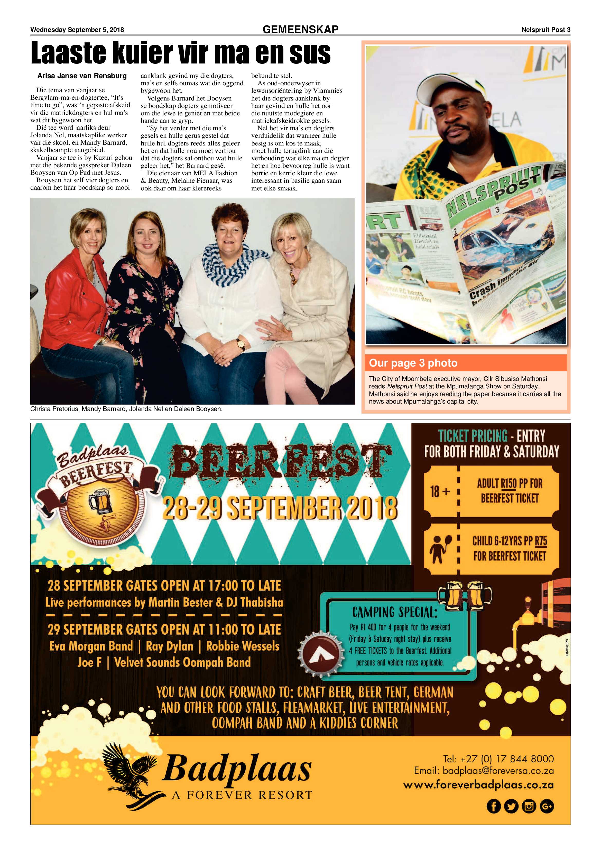 Nelspruit Post 6 September 2018 page 3