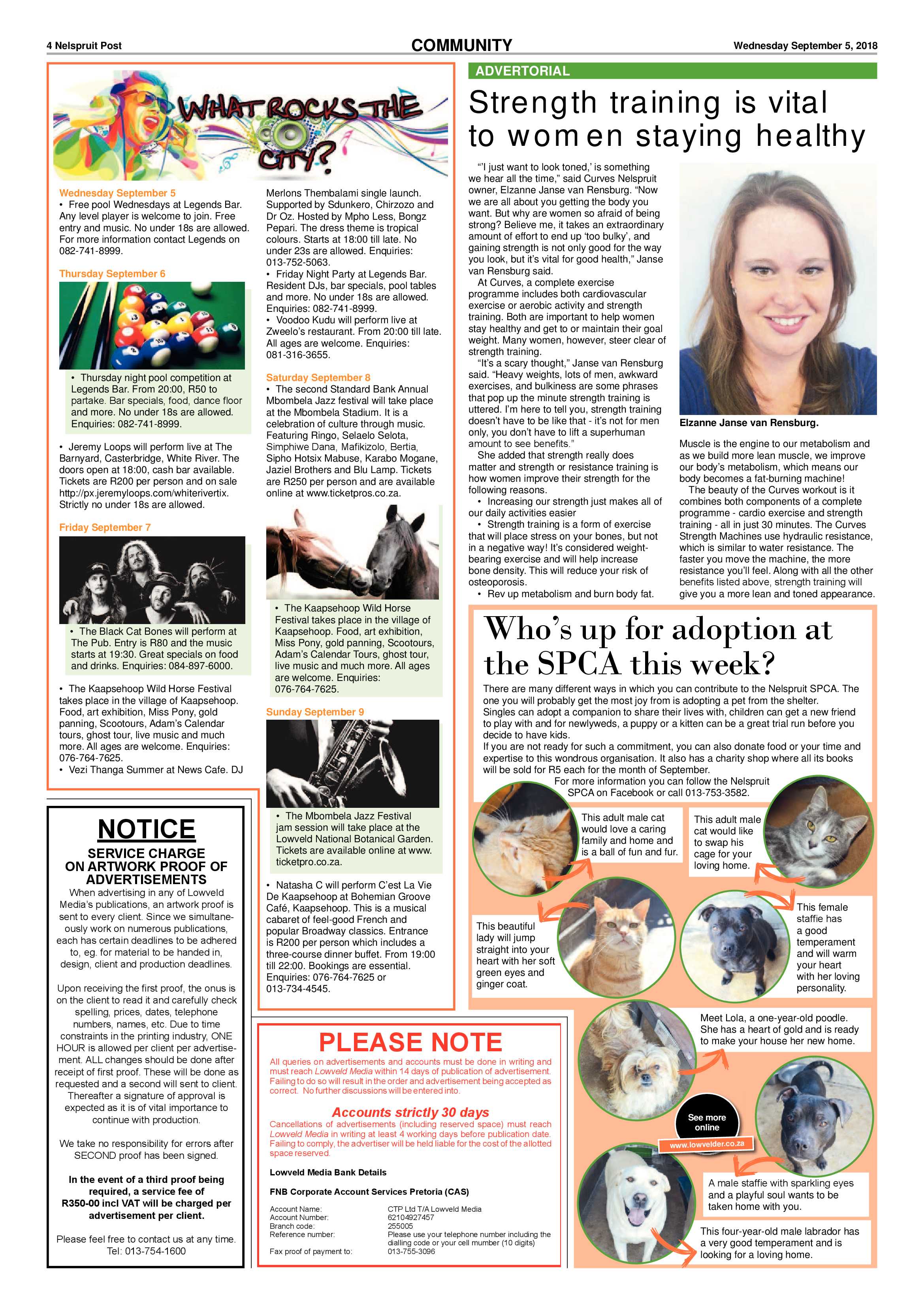 Nelspruit Post 6 September 2018 page 4