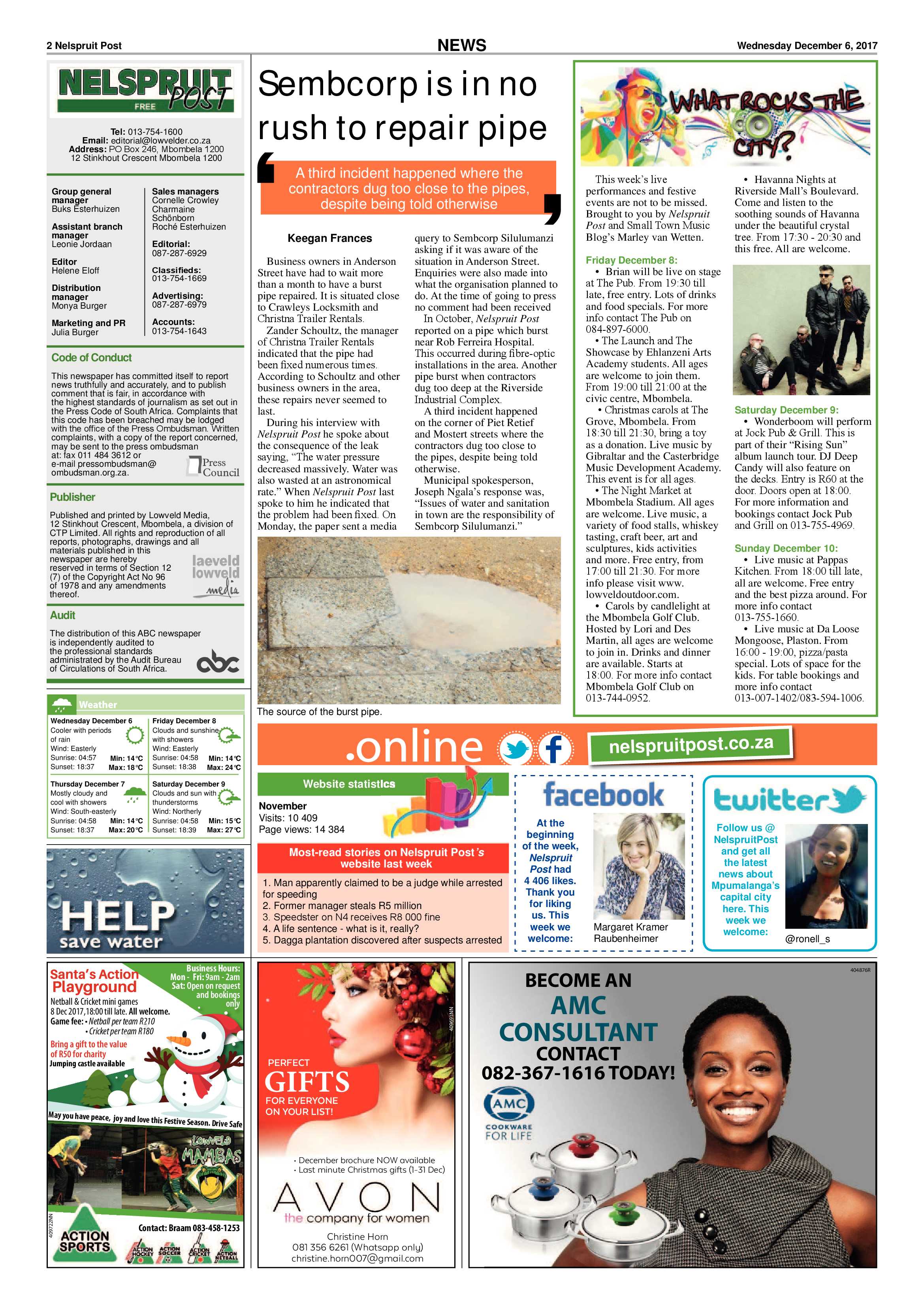 Nelspruit Post 6 December 2017 page 2