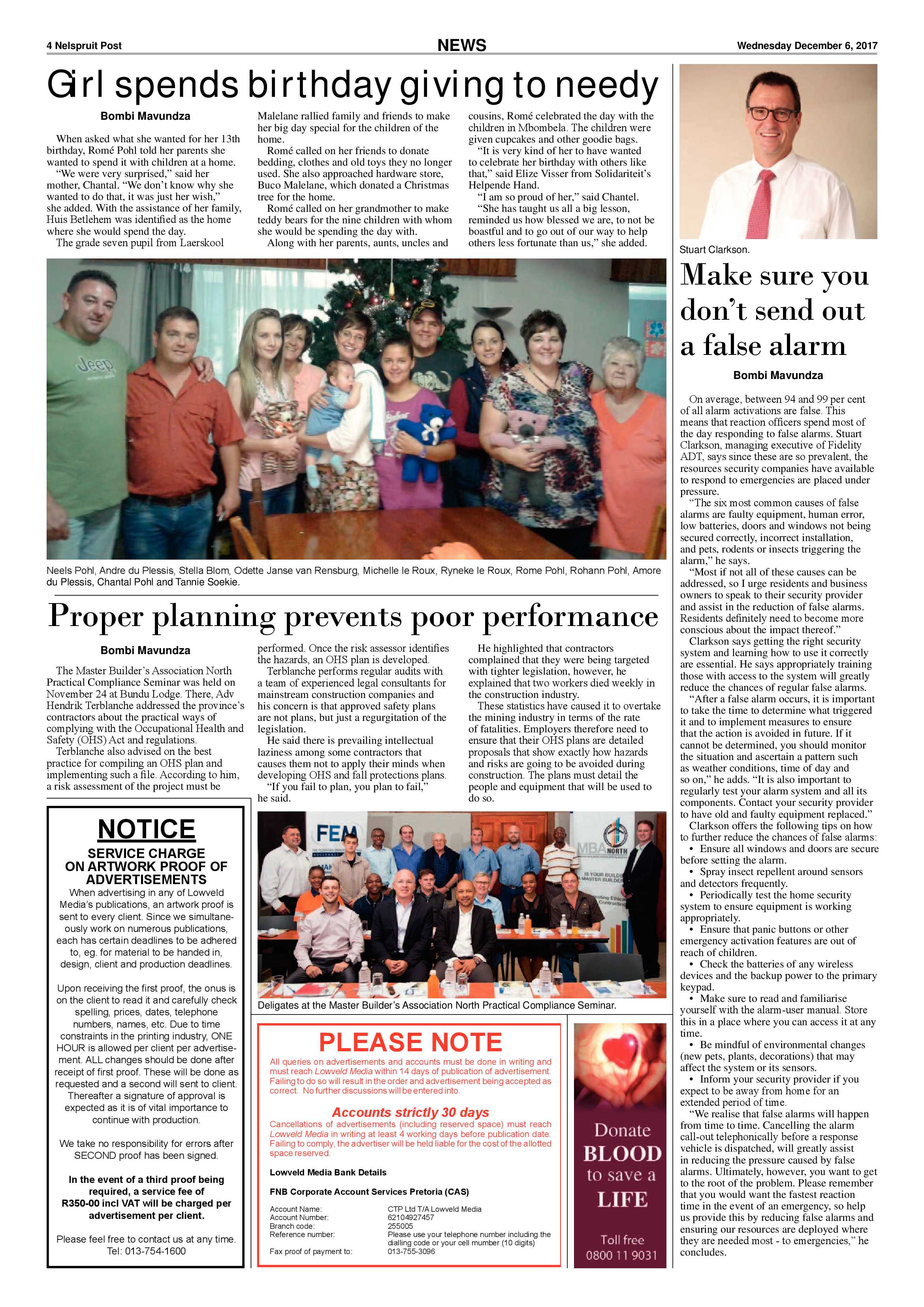 Nelspruit Post 6 December 2017 page 4