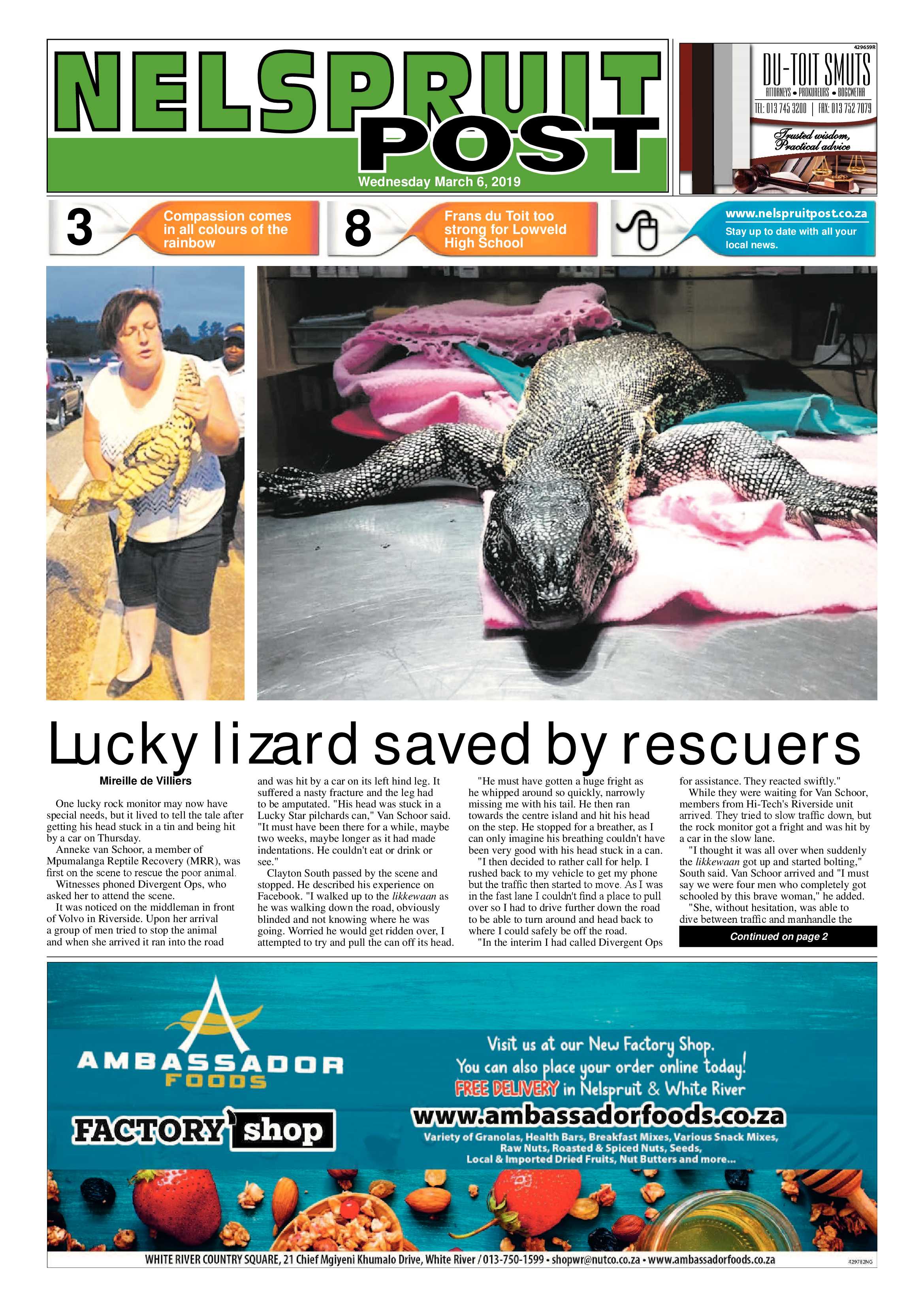 Nelspruit Post 6 March 2019 page 1