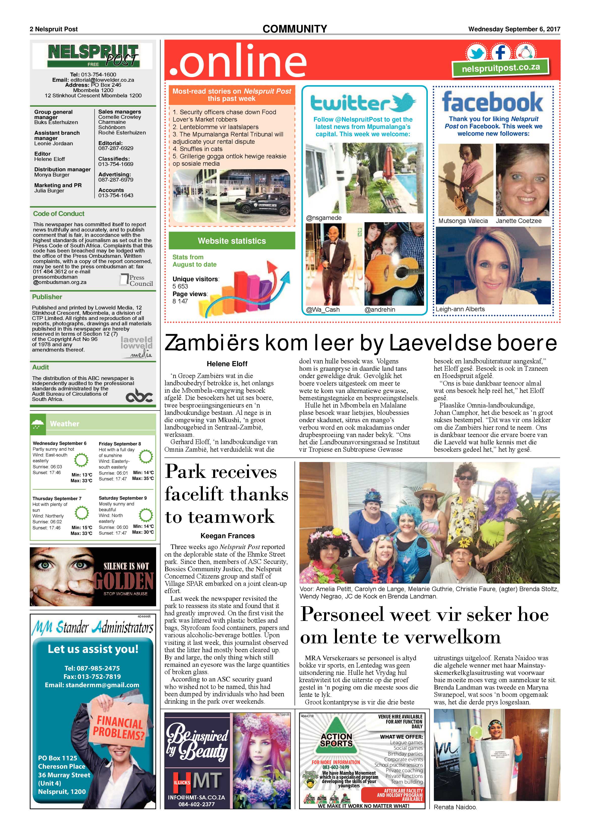 Nelspruit Post 6 September 2017 page 2