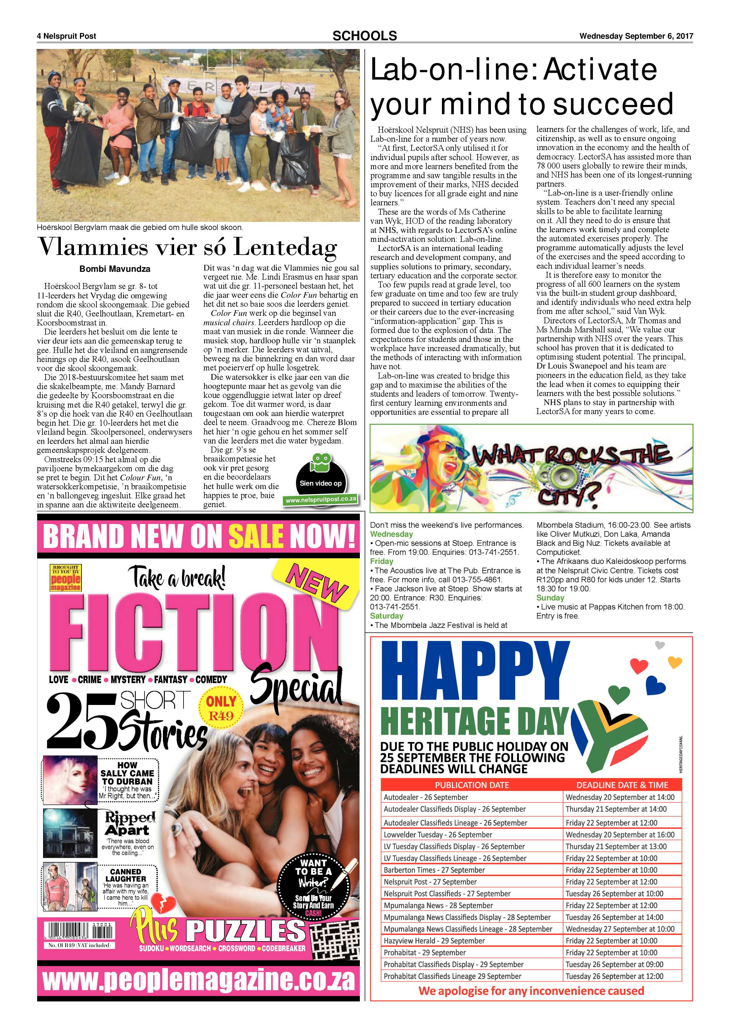 Nelspruit Post 6 September 2017 page 4