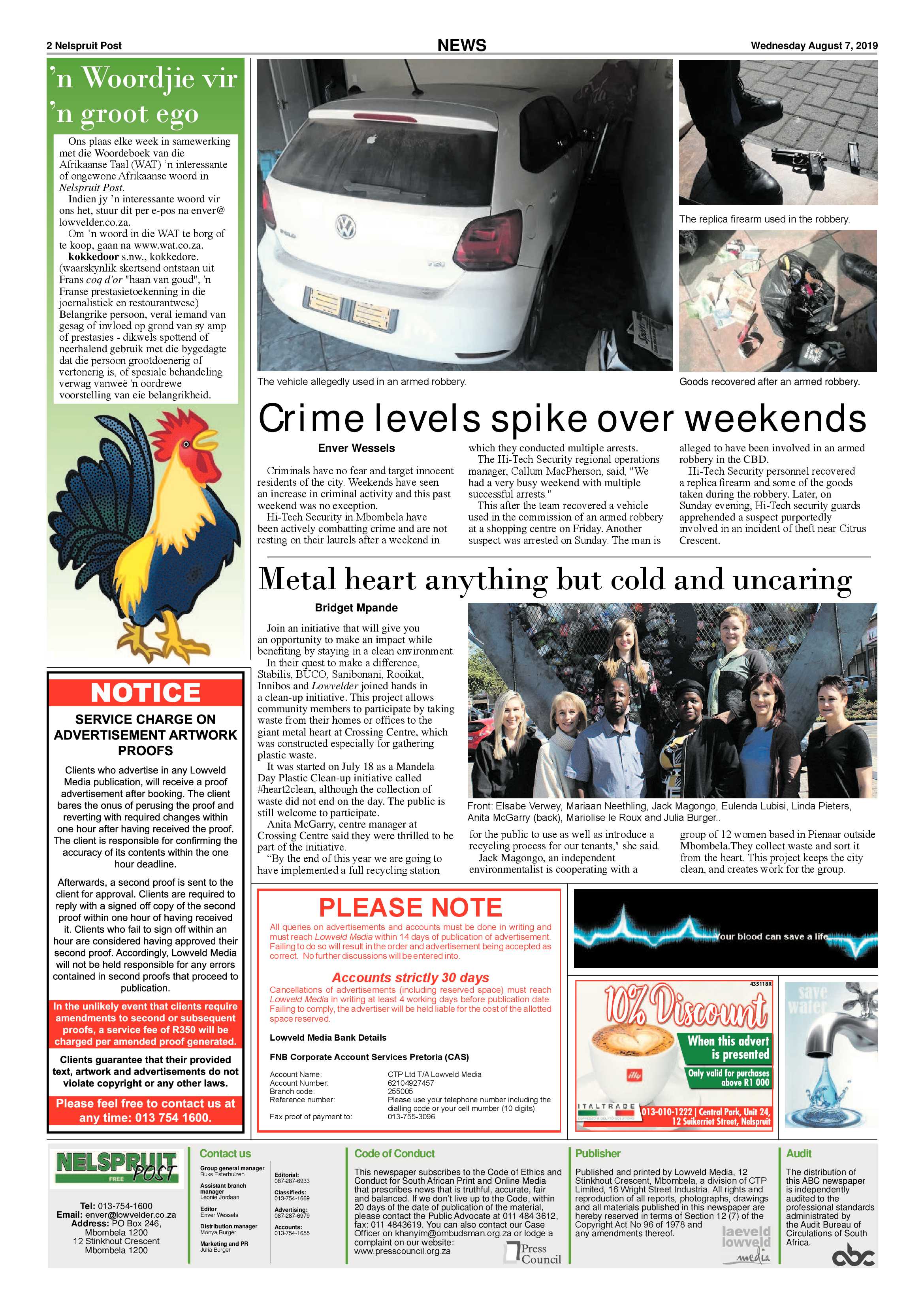 Nelspruit Post 7 August 2019 page 2