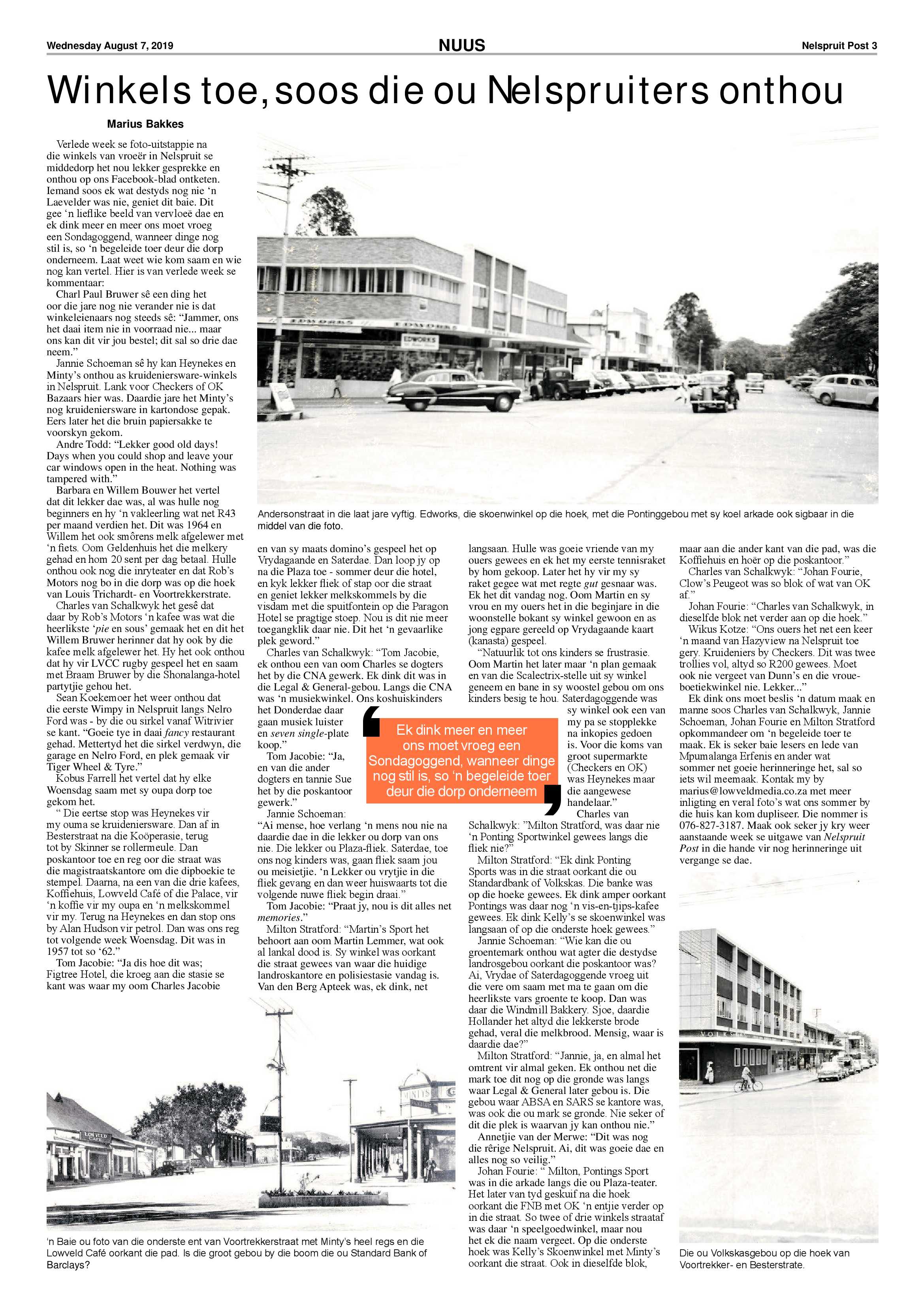 Nelspruit Post 7 August 2019 page 3