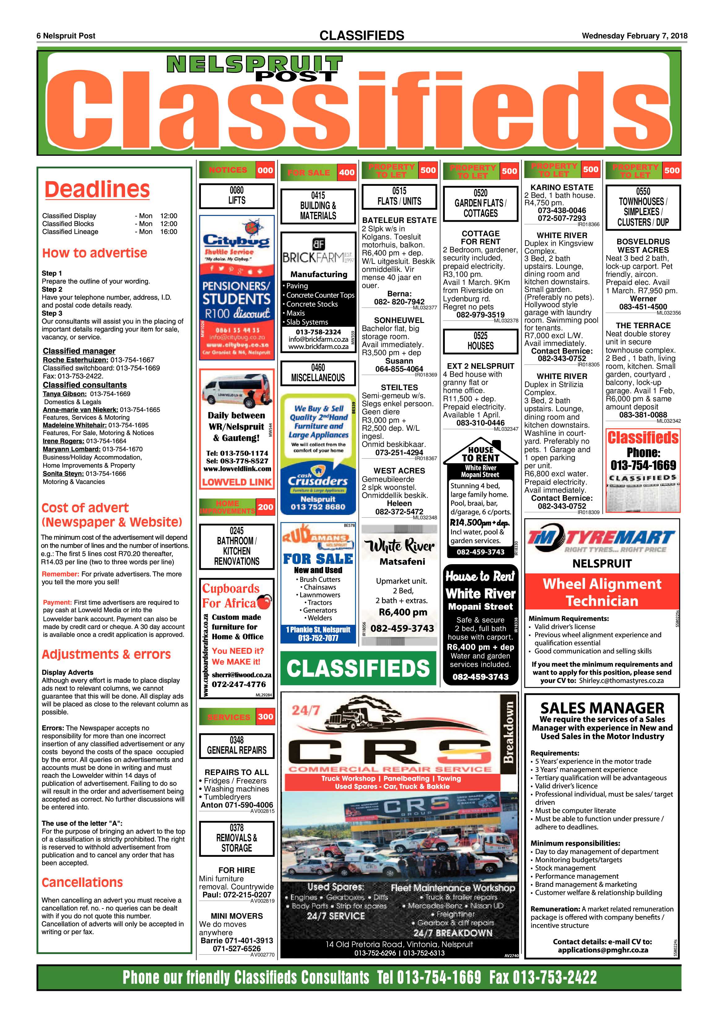 Nelspruit Post 7 February 2018 page 6