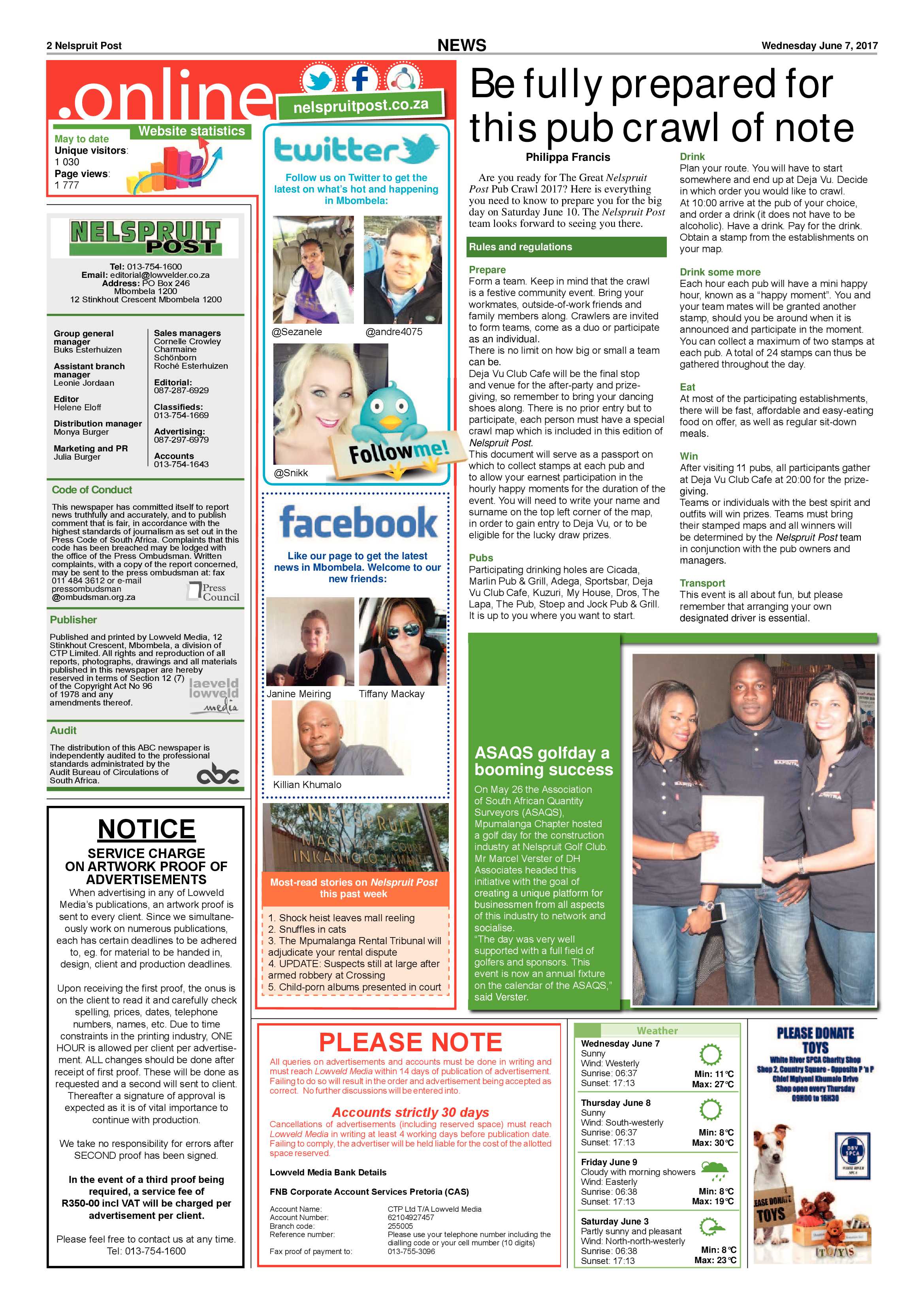 Nelspruit Post 7 June 2017 page 2