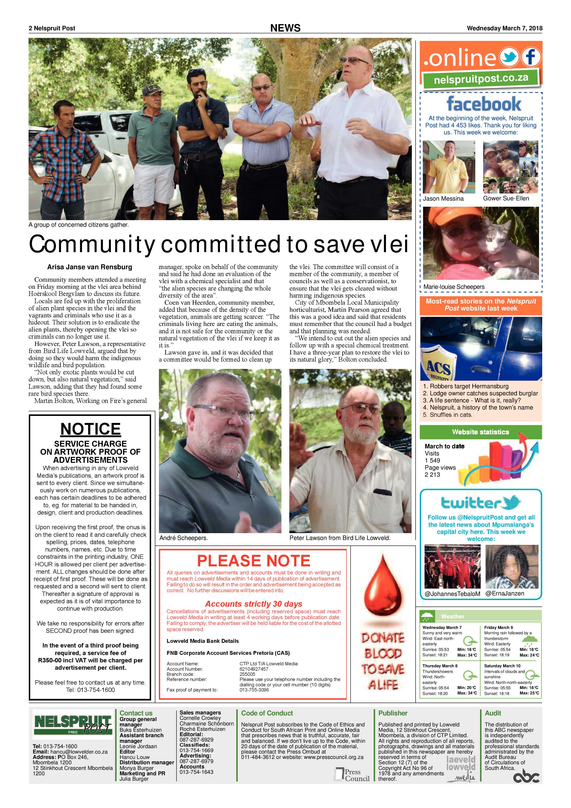 Nelspruit Post 7 March 2018 page 2