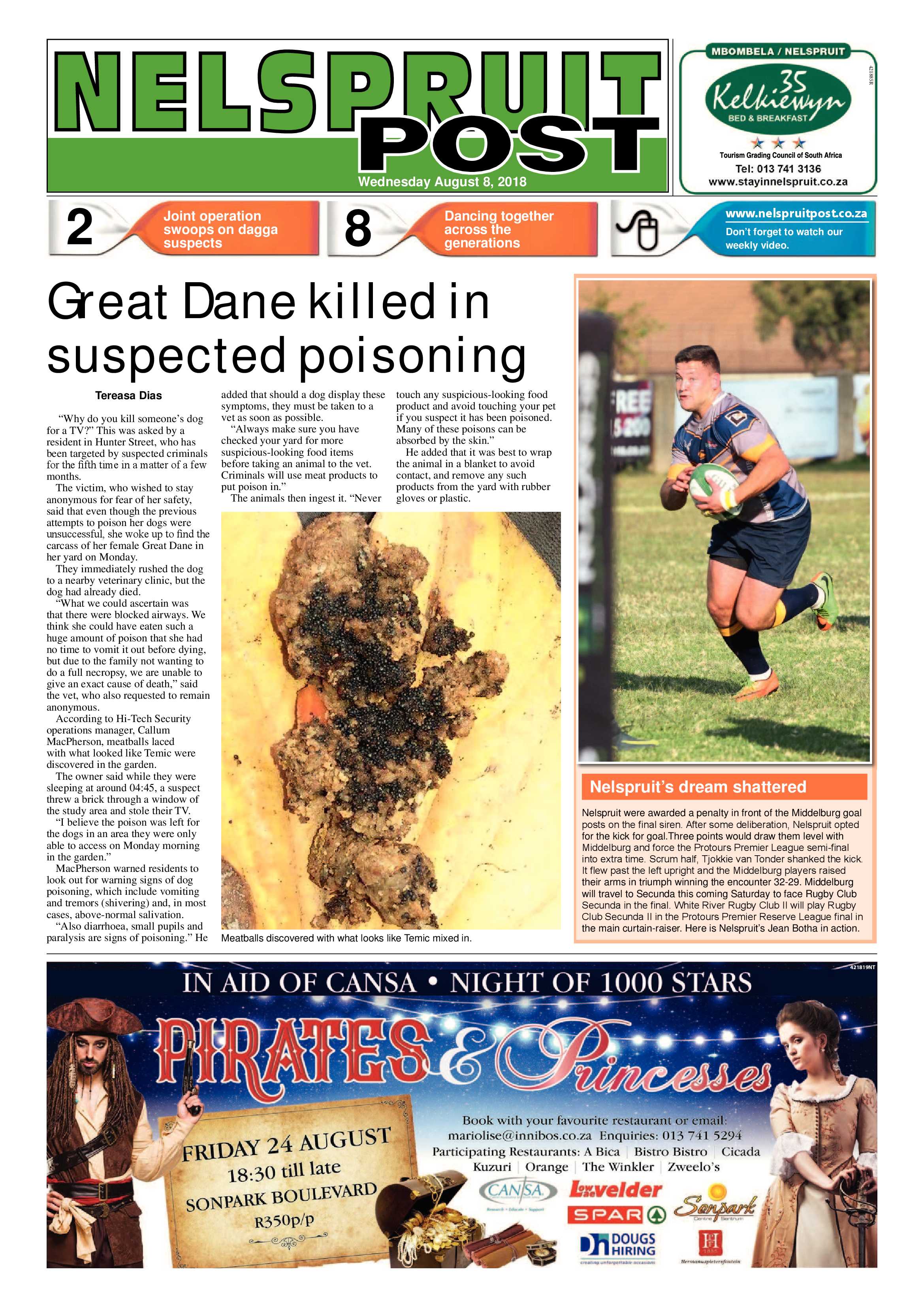 Nelspruit Post 8 August 2018 page 1