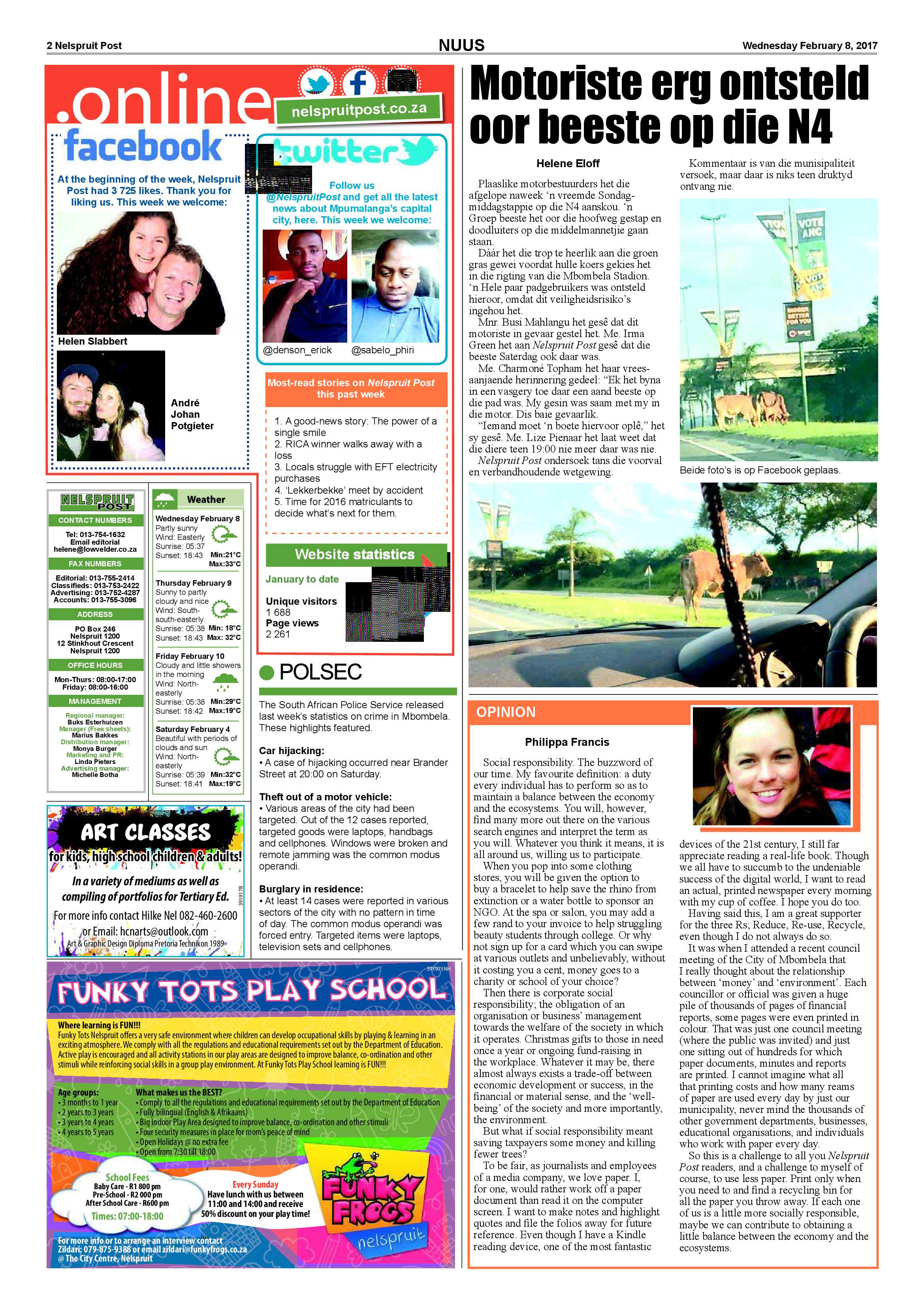 Nelspruit Post 8 February 2017 page 2