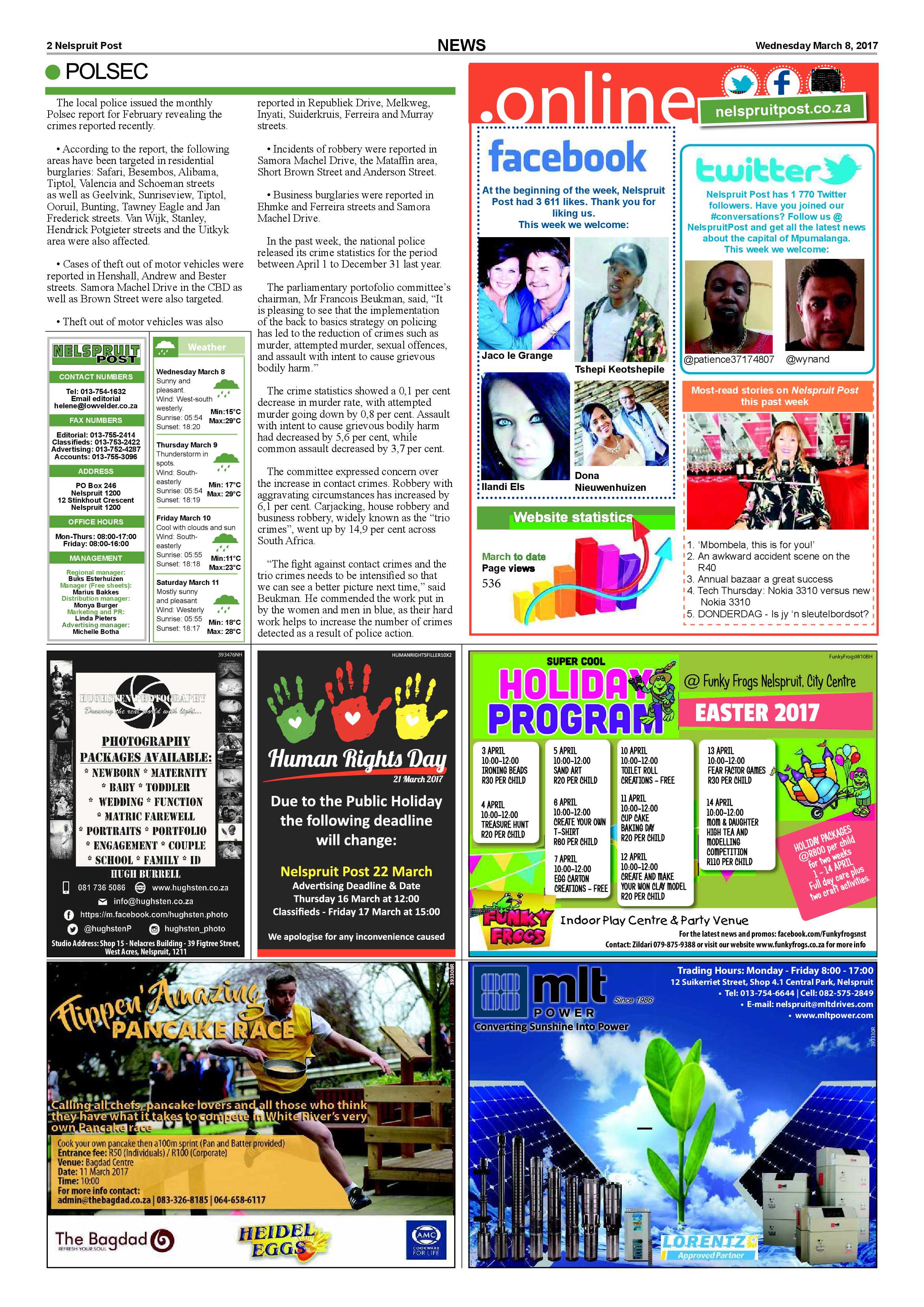 Nelspruit Post 8 March 2017 page 2