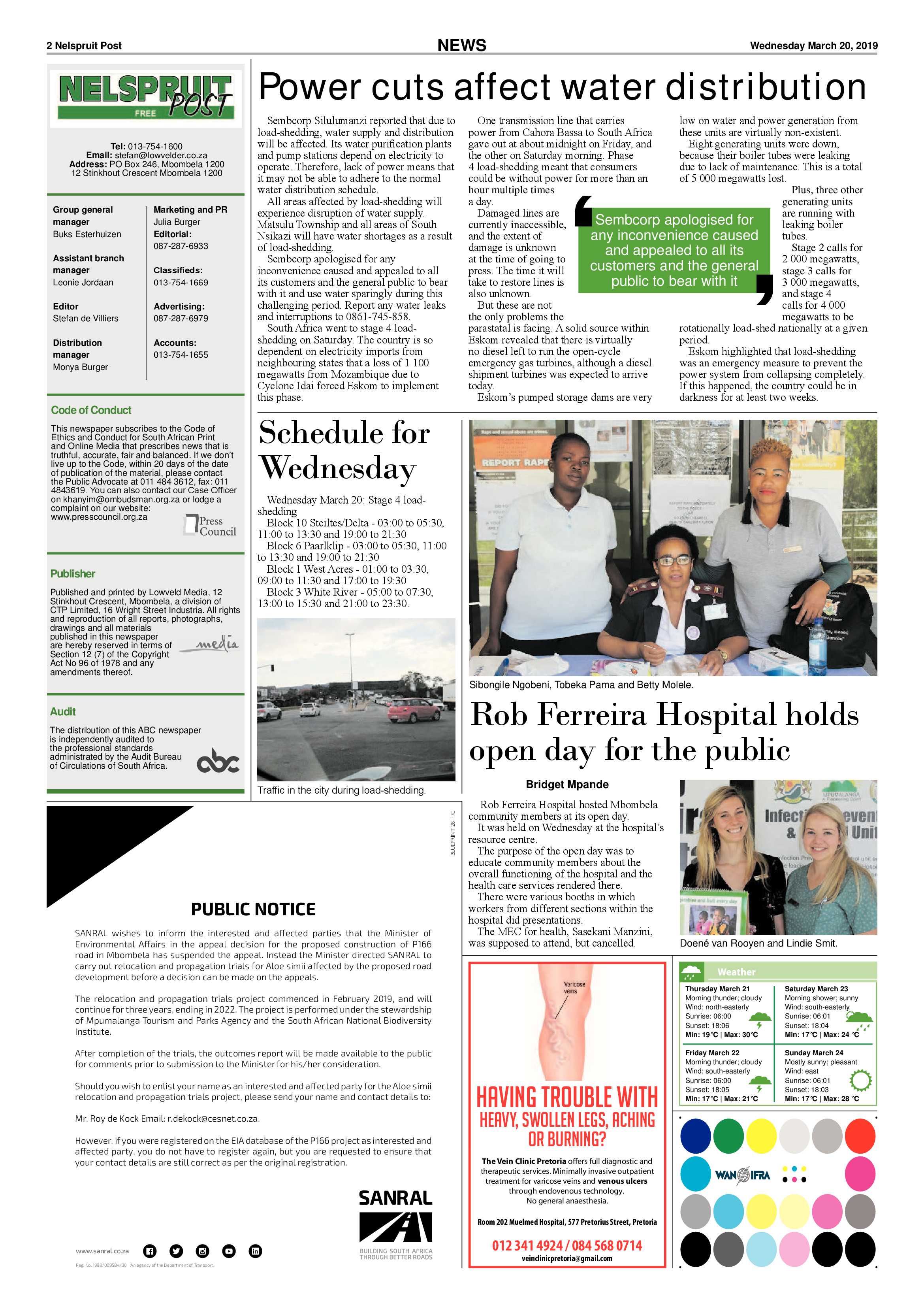 Nelspruit Post 20 March 2019 page 2